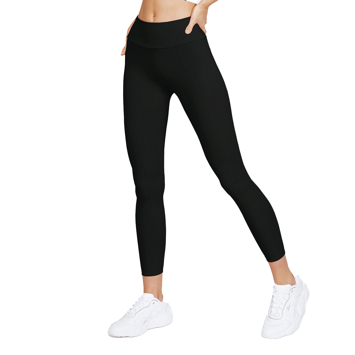 Yes Flâneuse Women's Bethany Signature High Rise Silky Soft Leggings Black Beauty In Black