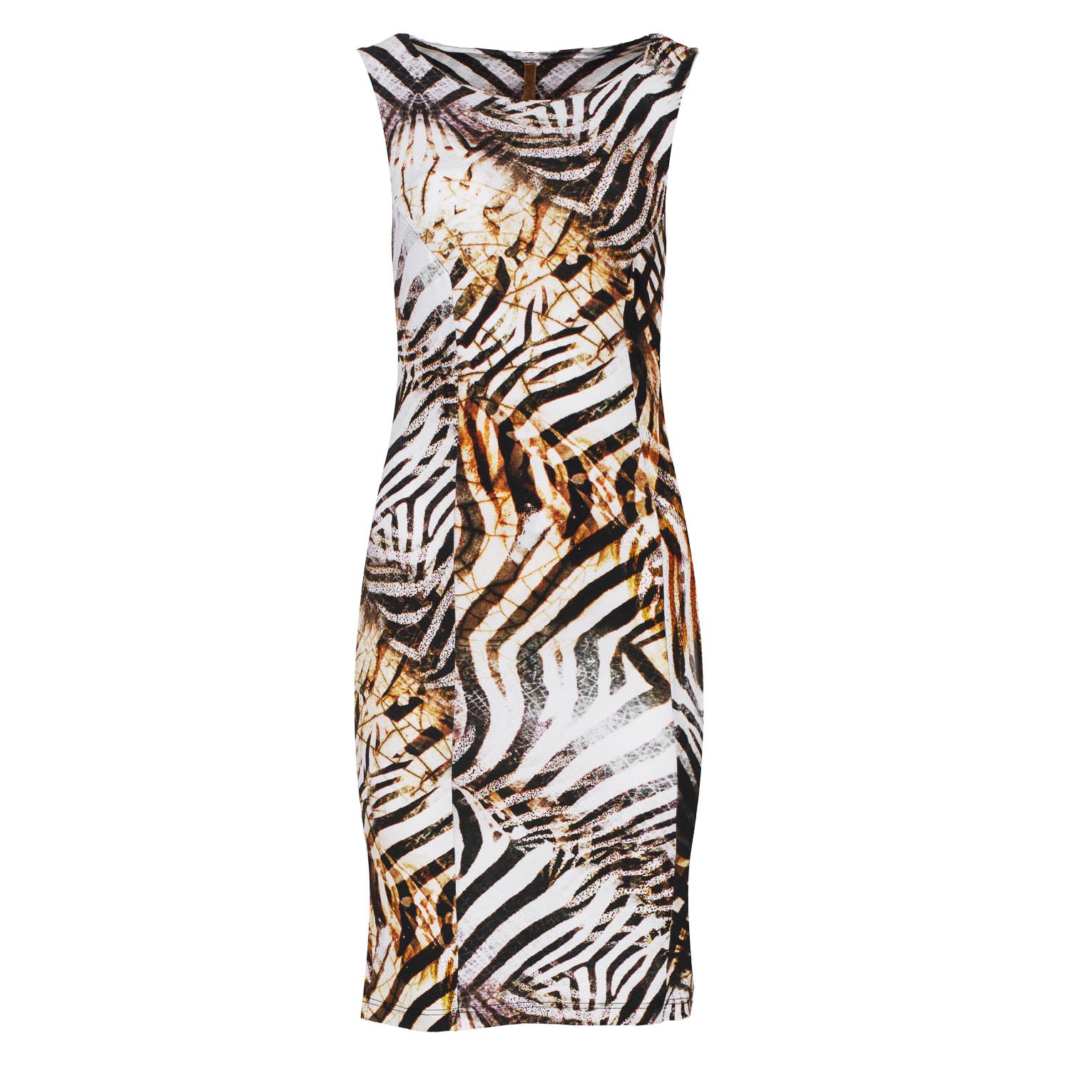 Conquista Women's Animal Print Sleeveless Dress By  Fashion