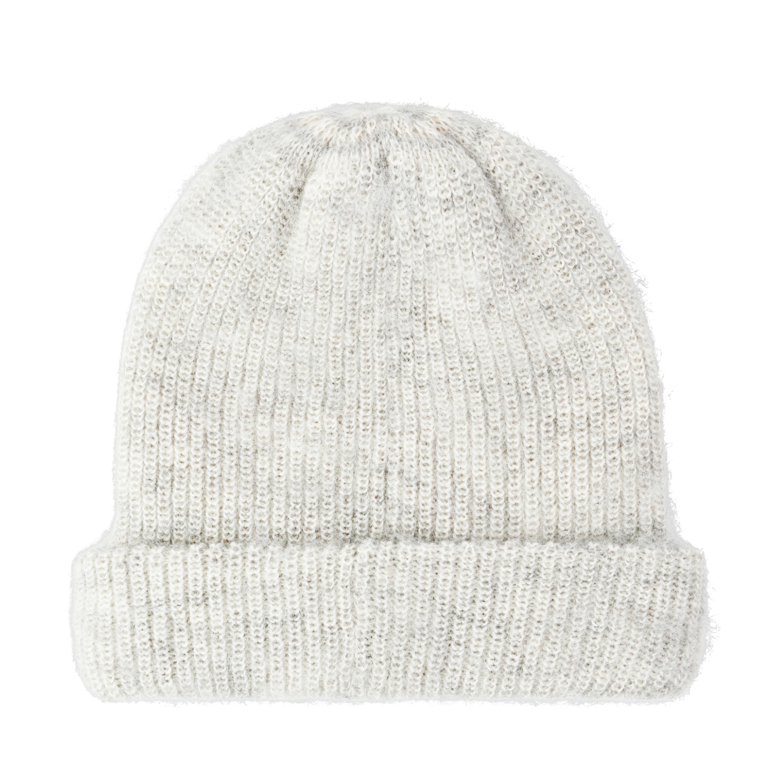 Alpaca Loca Women's Knitted Hat Grey Alpaca Wool In Gray