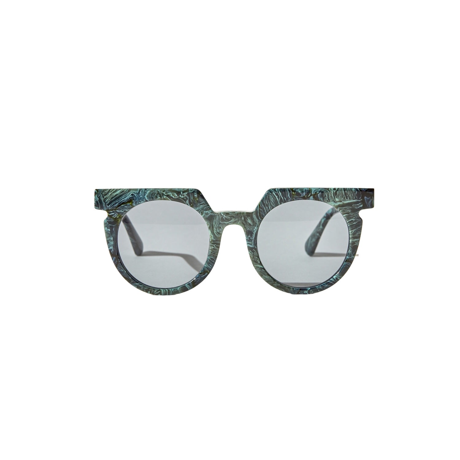 Wolfspout Women's Green / Blue Aster - Wild Tide Sunglasses In Green/blue