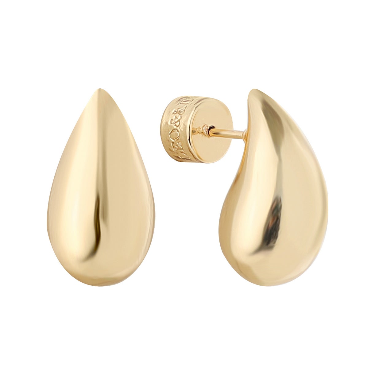 Leo & Luca Women's Gold Pillow Drop Earrings