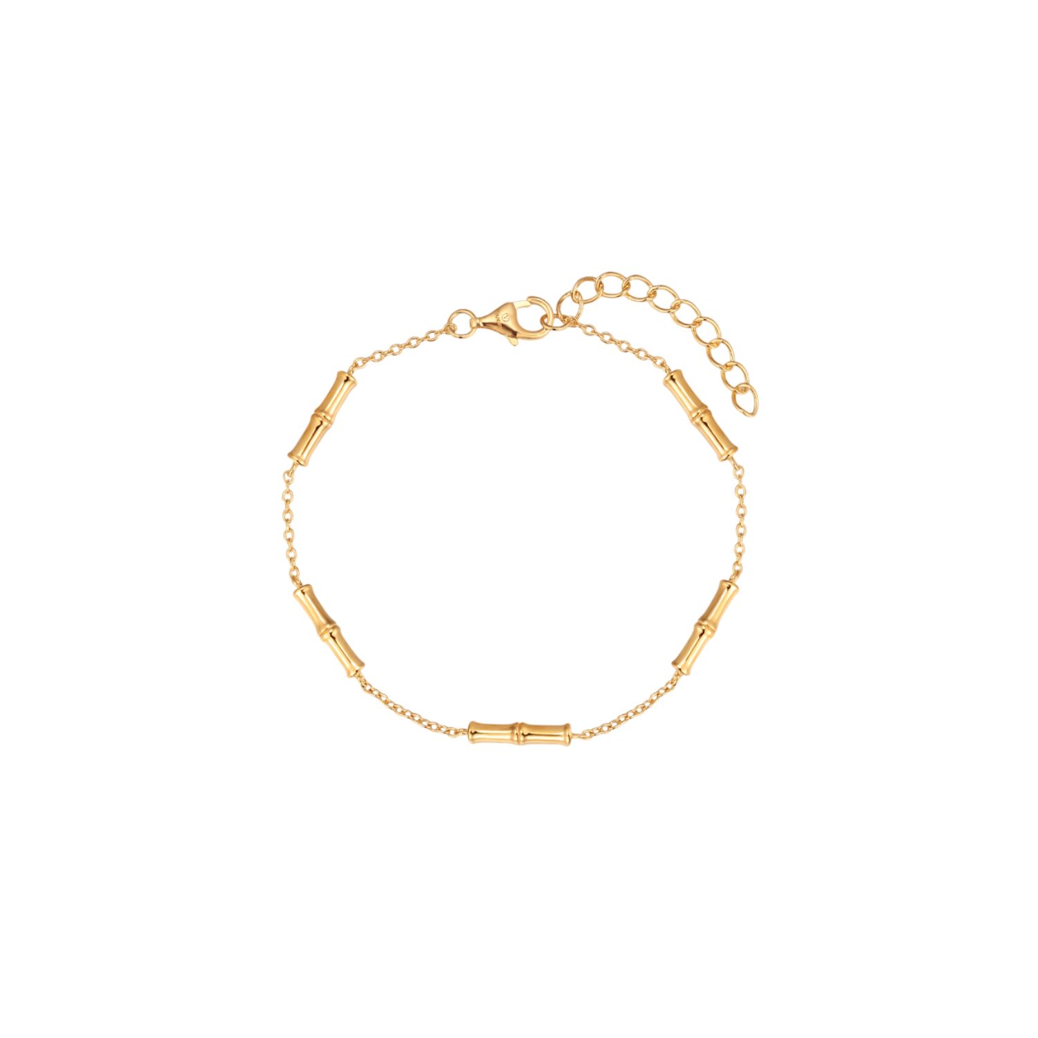 Vanchi Women's Bamboo Chain Bracelet In Gold In Gold