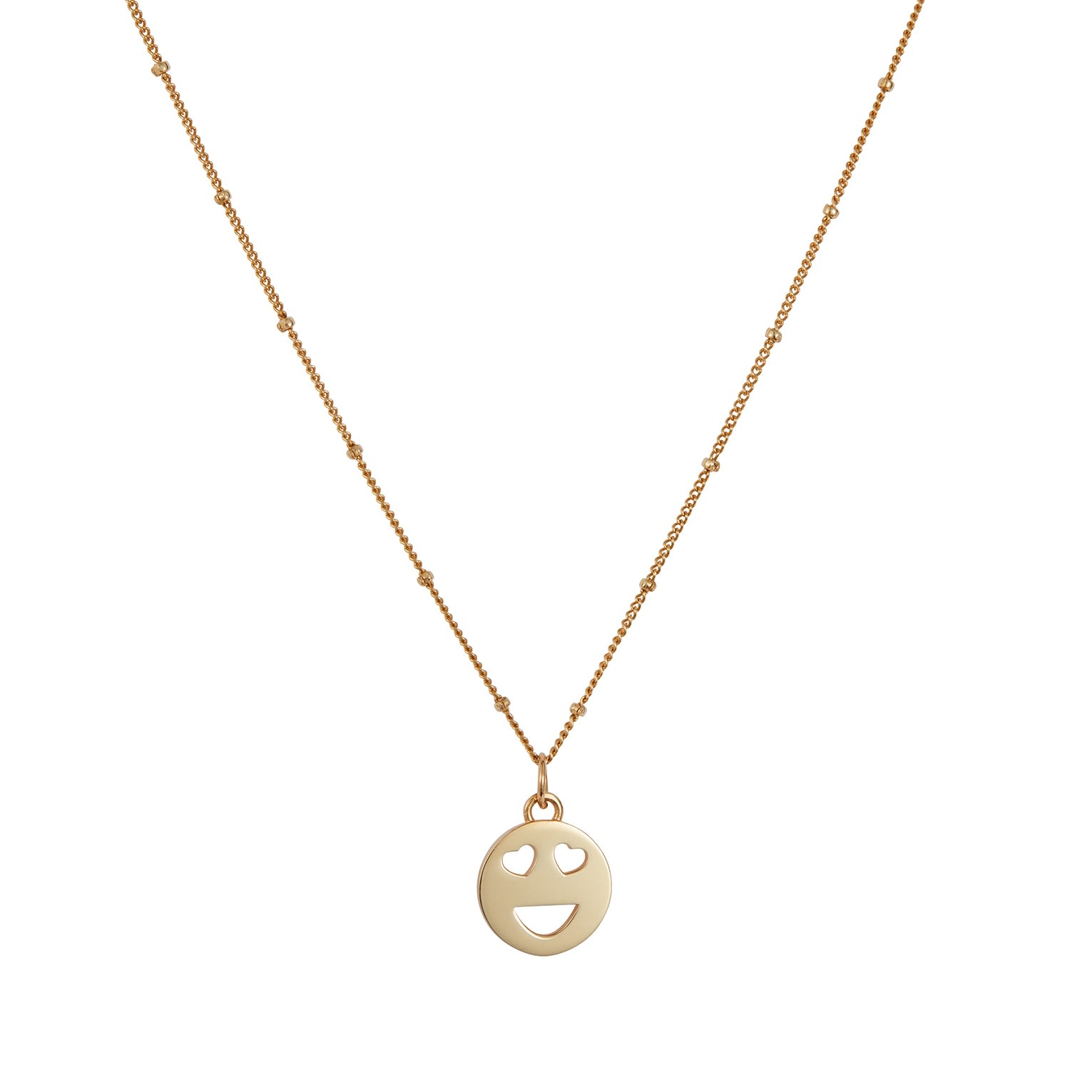 Toolally Women's Mood Pendant Necklace Love - Gold