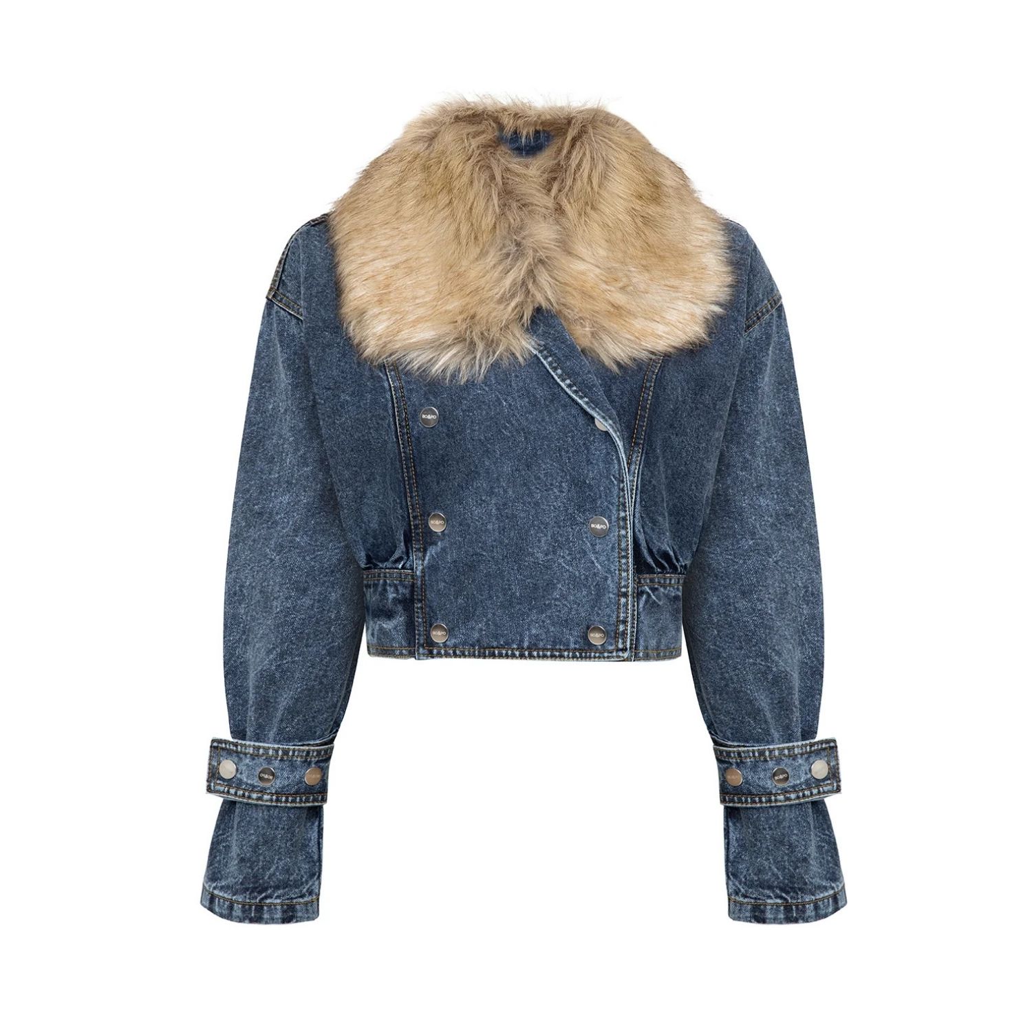 Bo&po Women's Romina Denim Jacket Brown In Brown