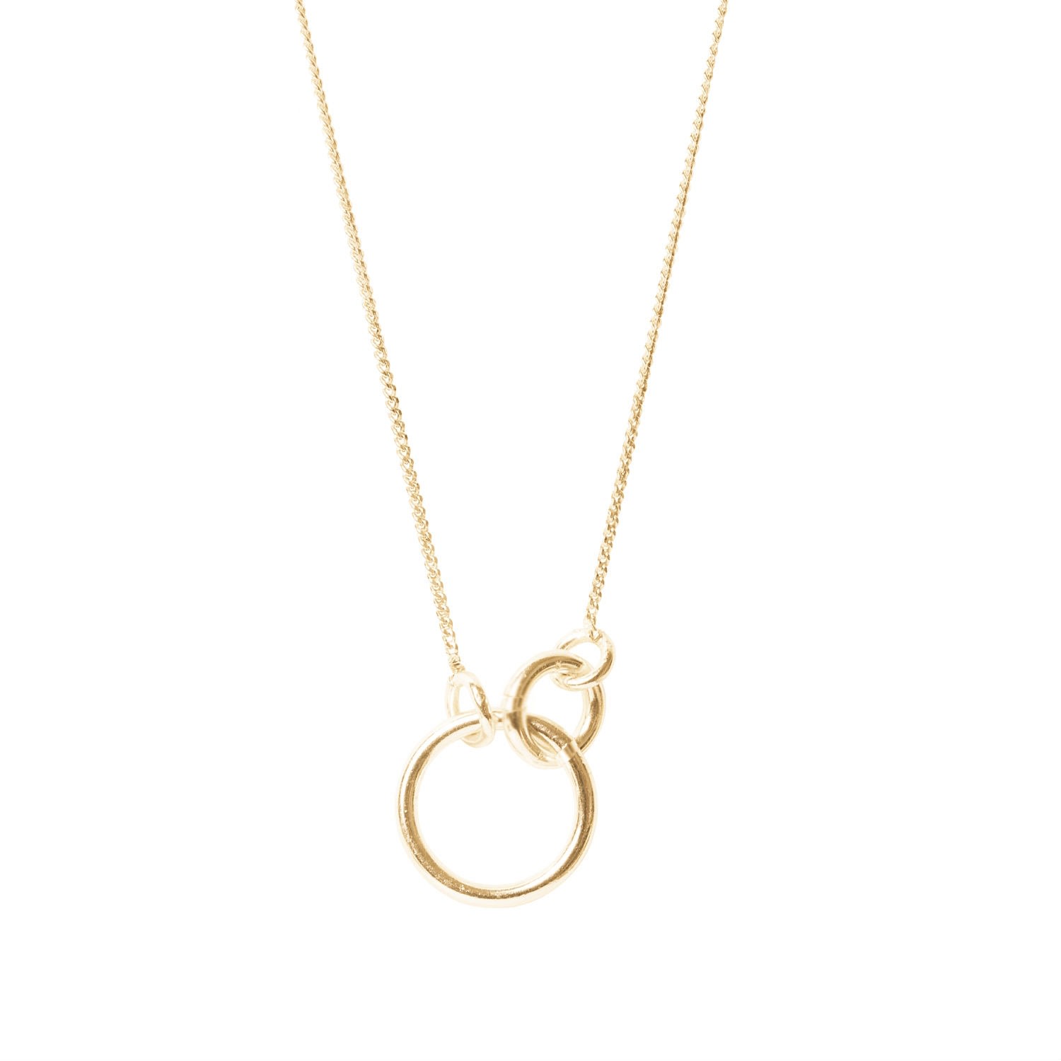 Lily Flo Jewellery Women's 14k Solid Gold Serendipity Circles Necklace