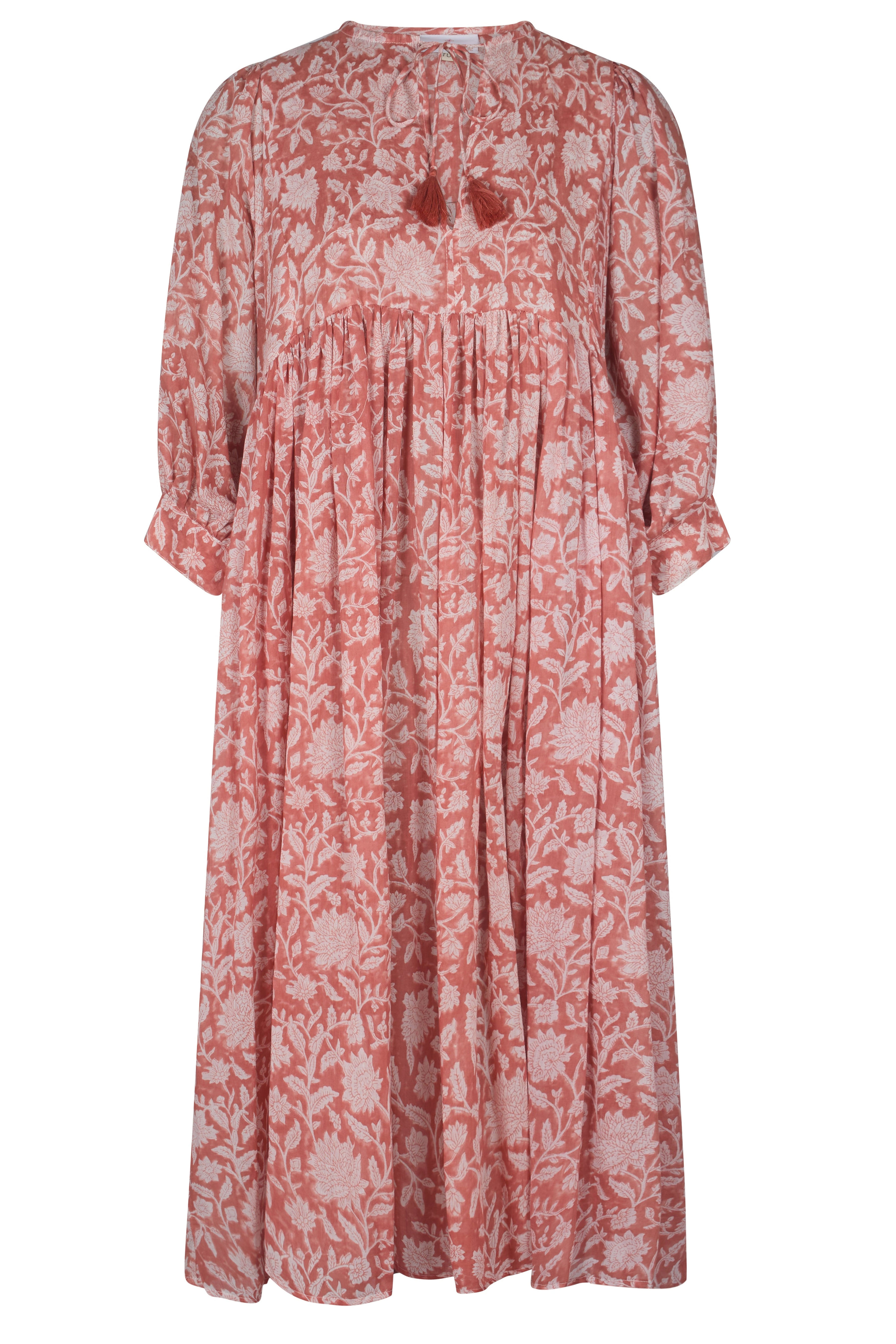 La Mandarine Women's Floaty, Floral Summer Midi Dress, Summer Dress With Pockets, Reese Sundress