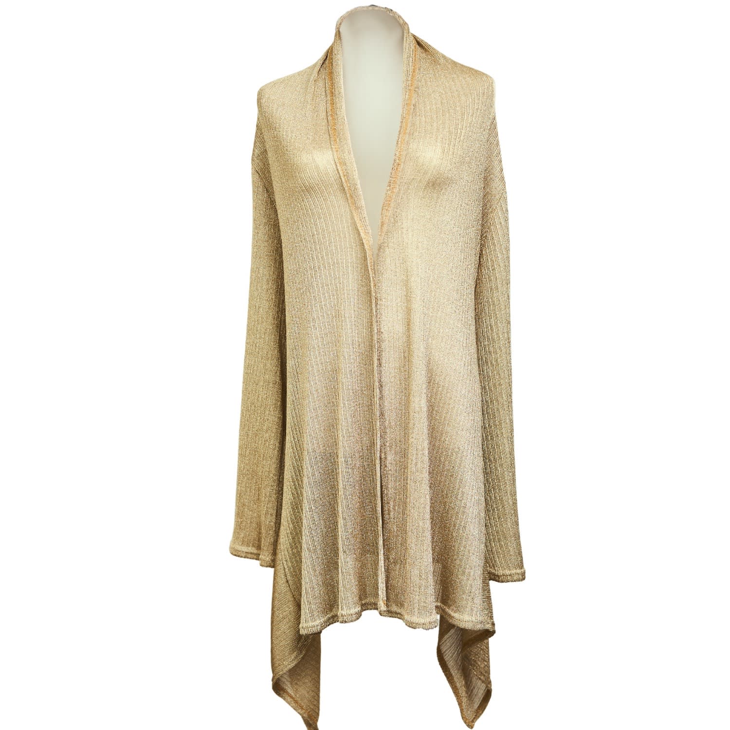 Saniya Khan Women's Gold Knit Cardigan
