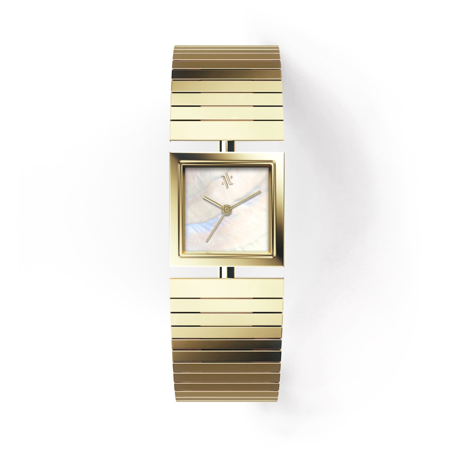 Women's White Linea Pearl Watch - Gold | Vanna