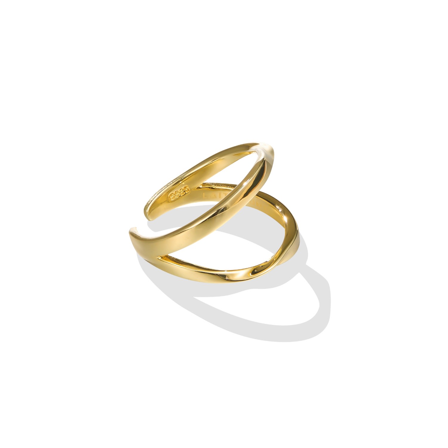 Women’s Savan Ring - 18K Gold Vermeil Lait & Lune