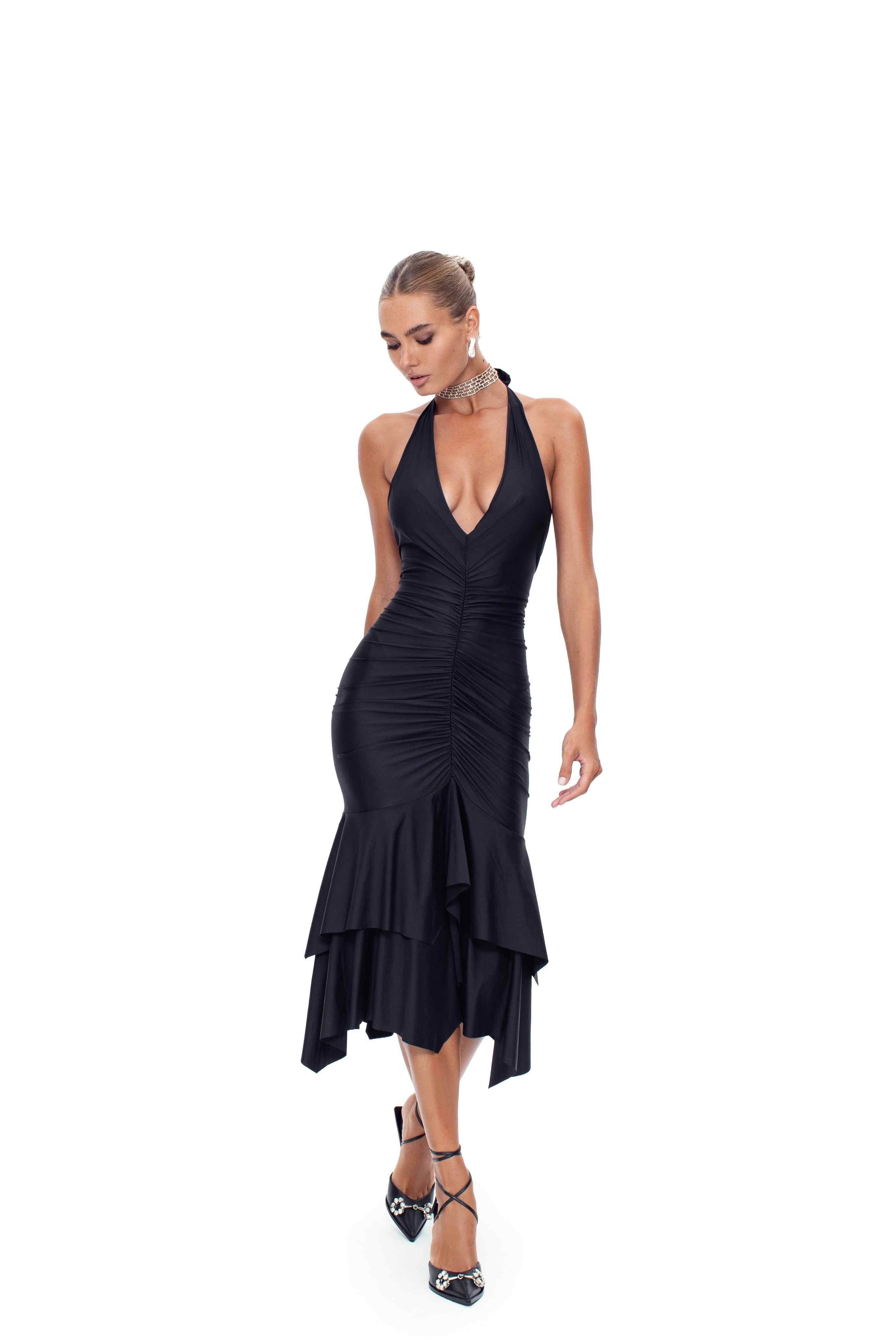Esmeralda Dress Black | GOD SAVE QUEENS | Wolf & Badger