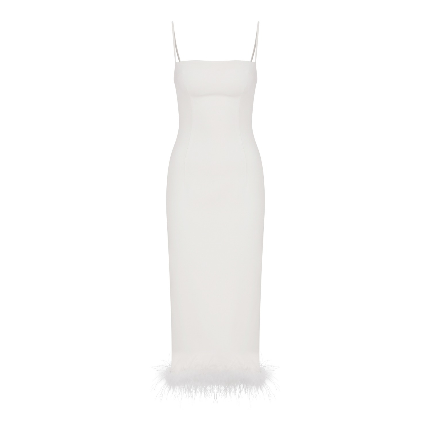 Nazli Ceren Miles Crepe Midi Dress - White