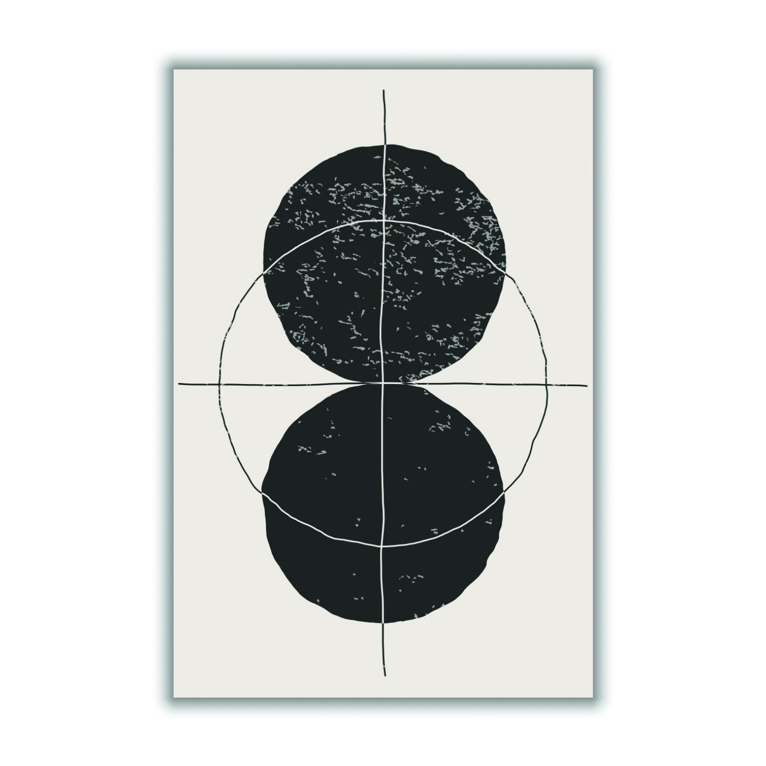 Black Minimal Geometric Shapes #2 Medium Stanley Print House