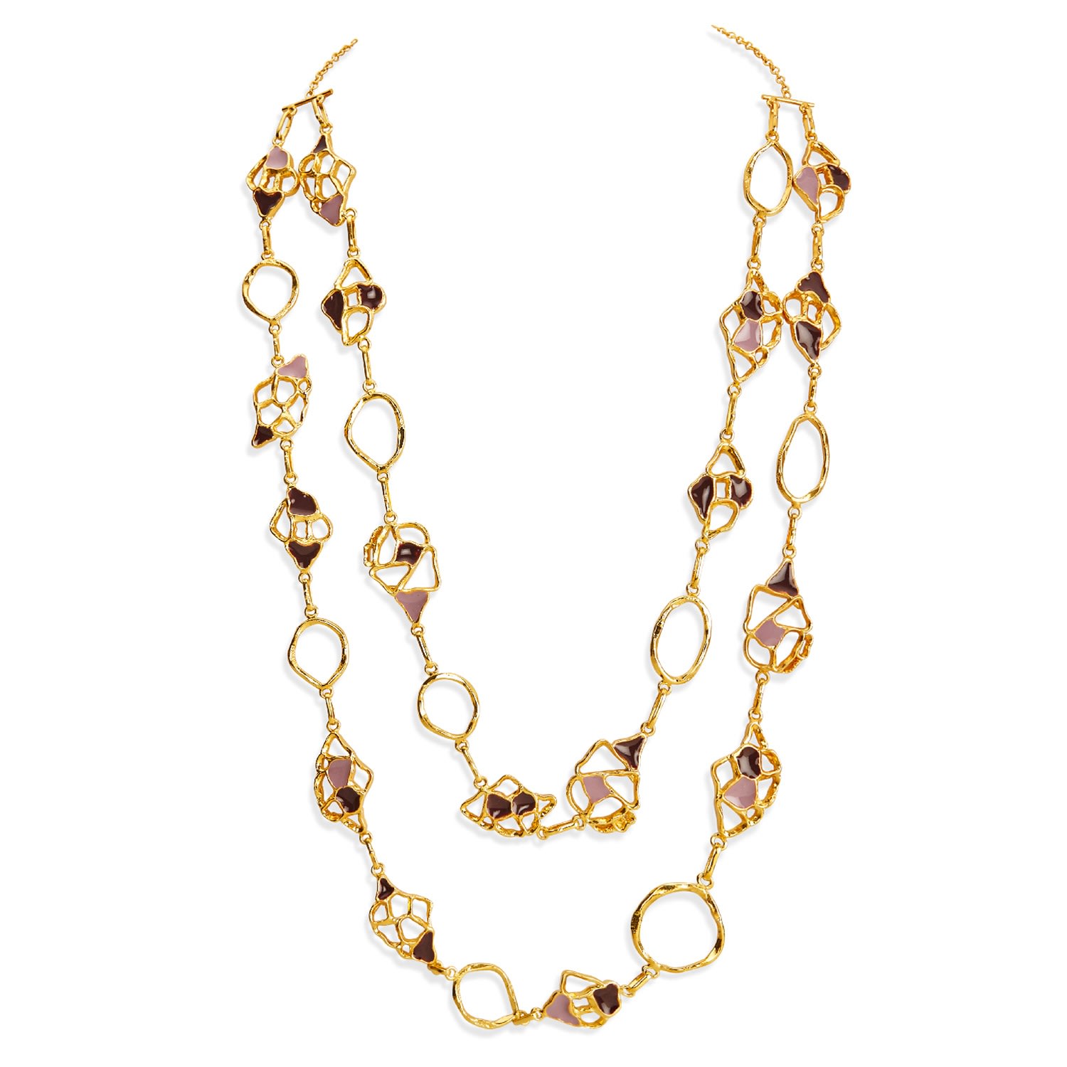 Women’s Gold And Enamel Mavi Maxi Necklace Dhwani Bansal