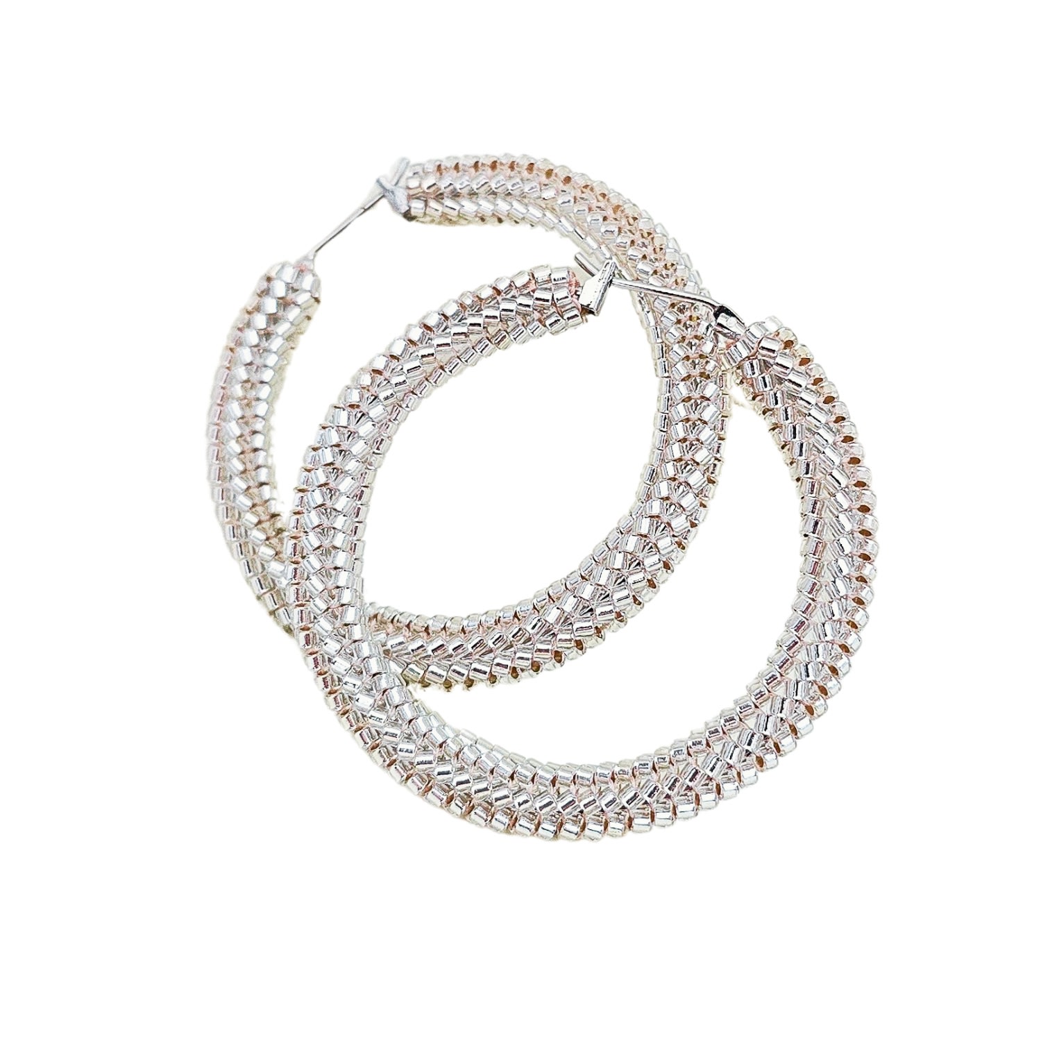 Jeannierichard Women's Classique Silver Maxi Hoops By