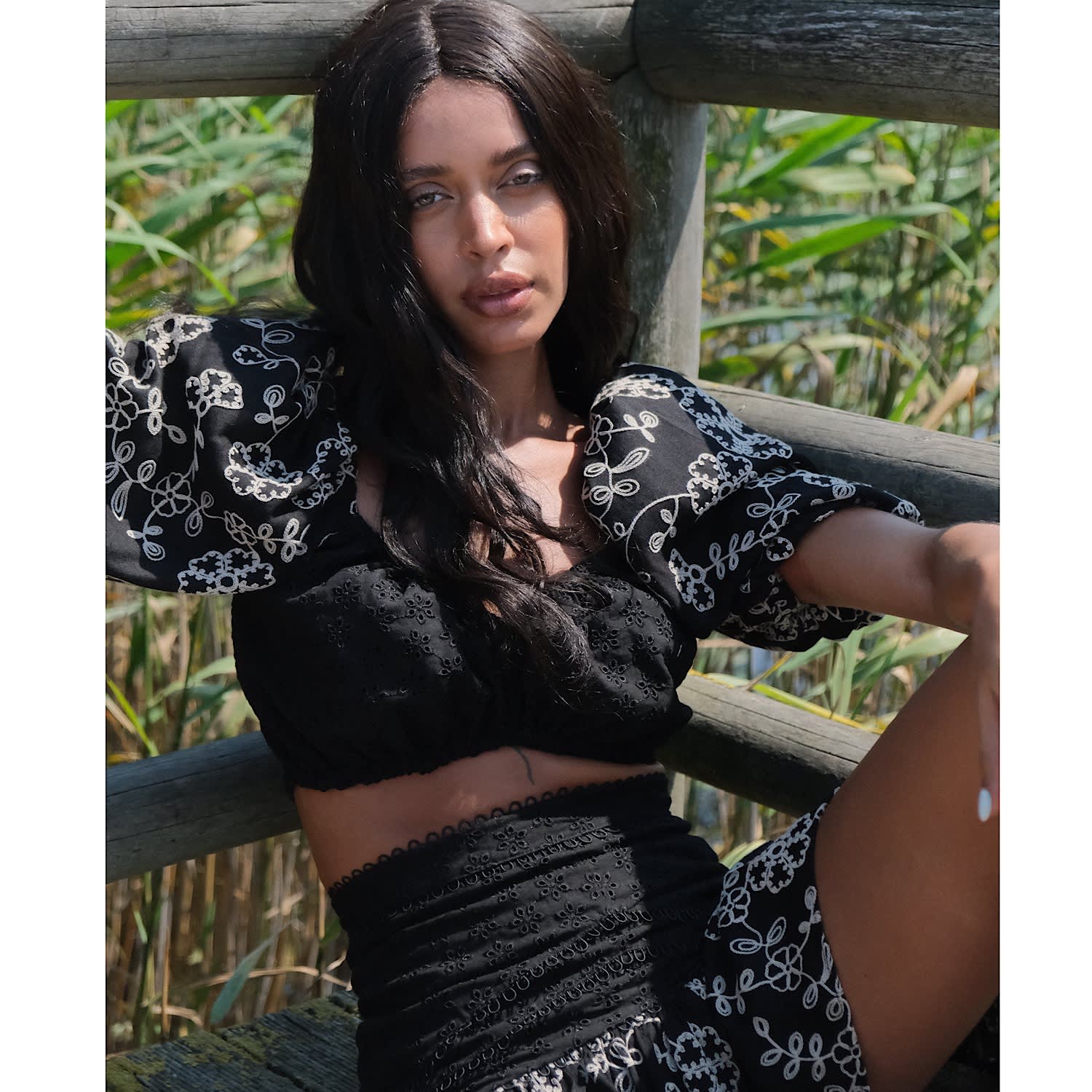 Kresswell embroidered substrate sweater