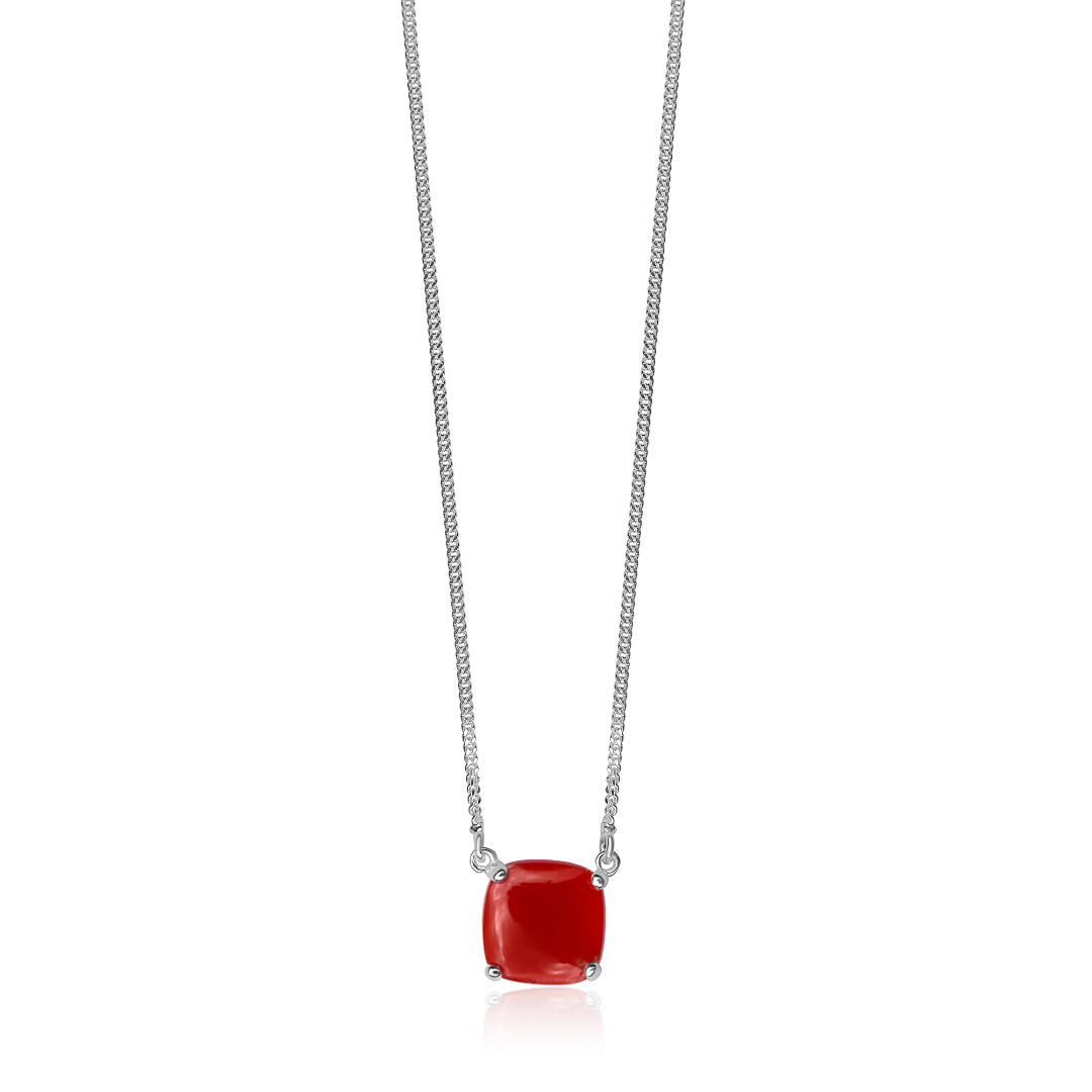 Fv Jewellery Women's Yellow / Orange / Red La Stele Carnelian Dome Necklace