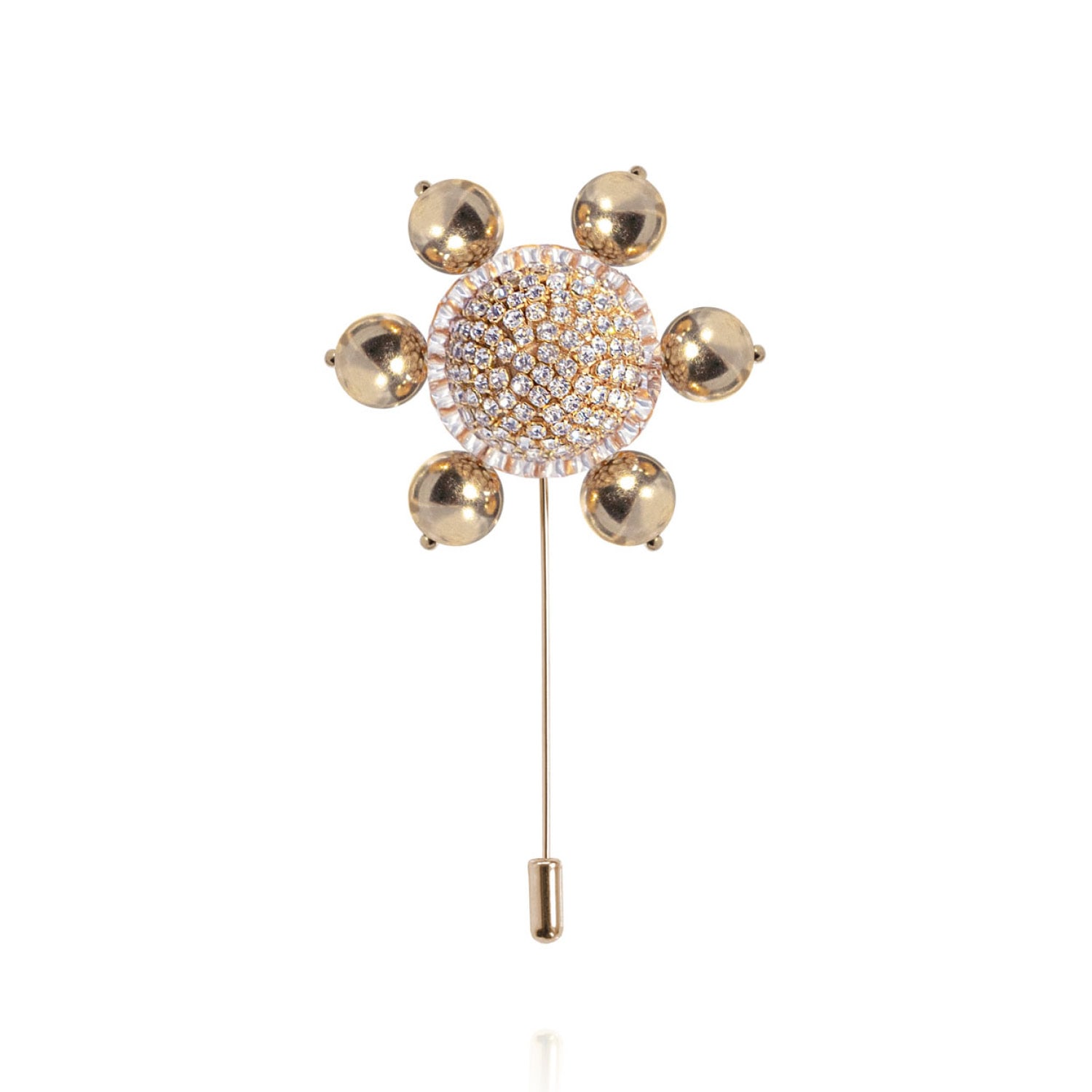 Saule Label Women's Jolie Lapel Pin In Glam Gold