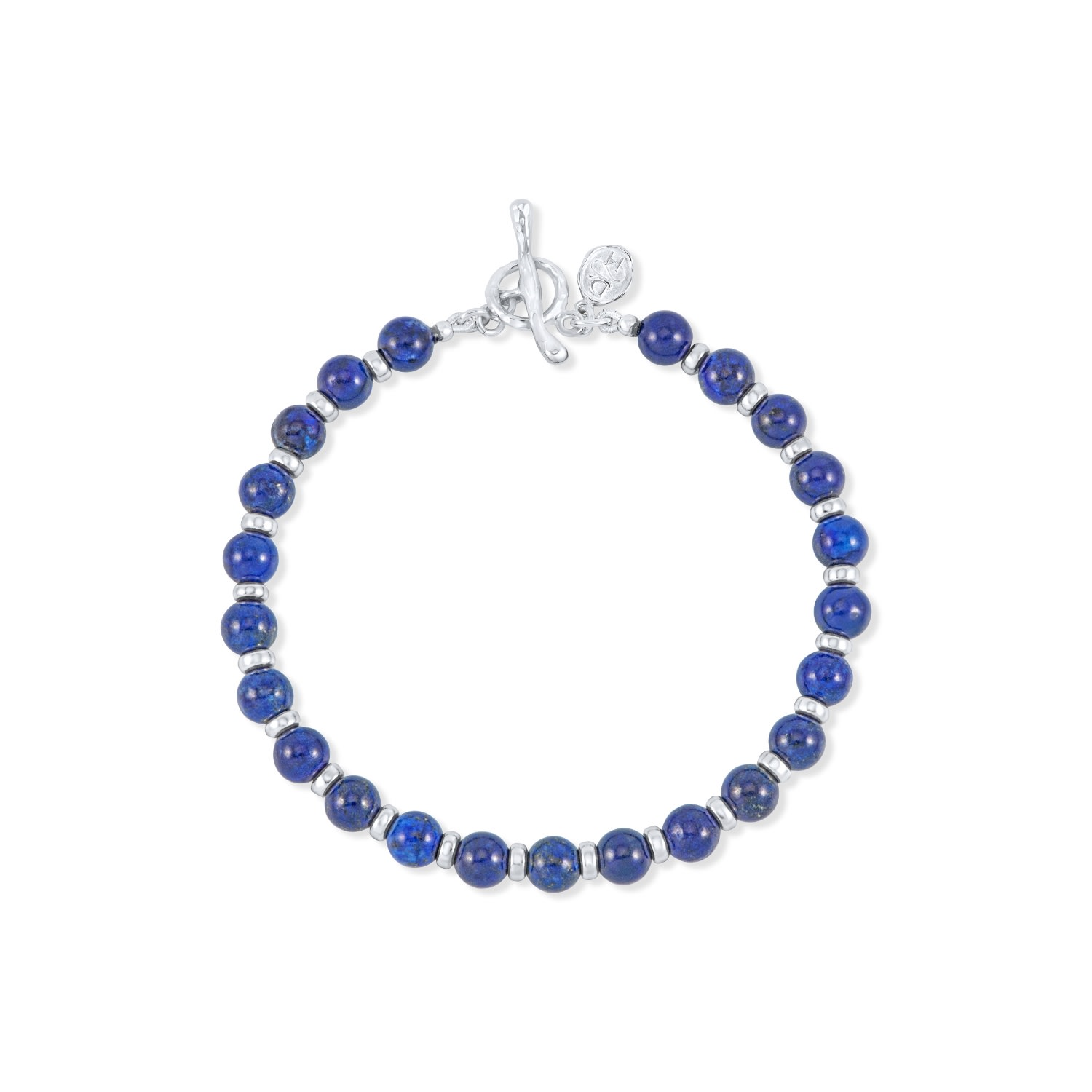 Dower & Hall Halo Lapis-lazuli Beaded Bracelet In Blue