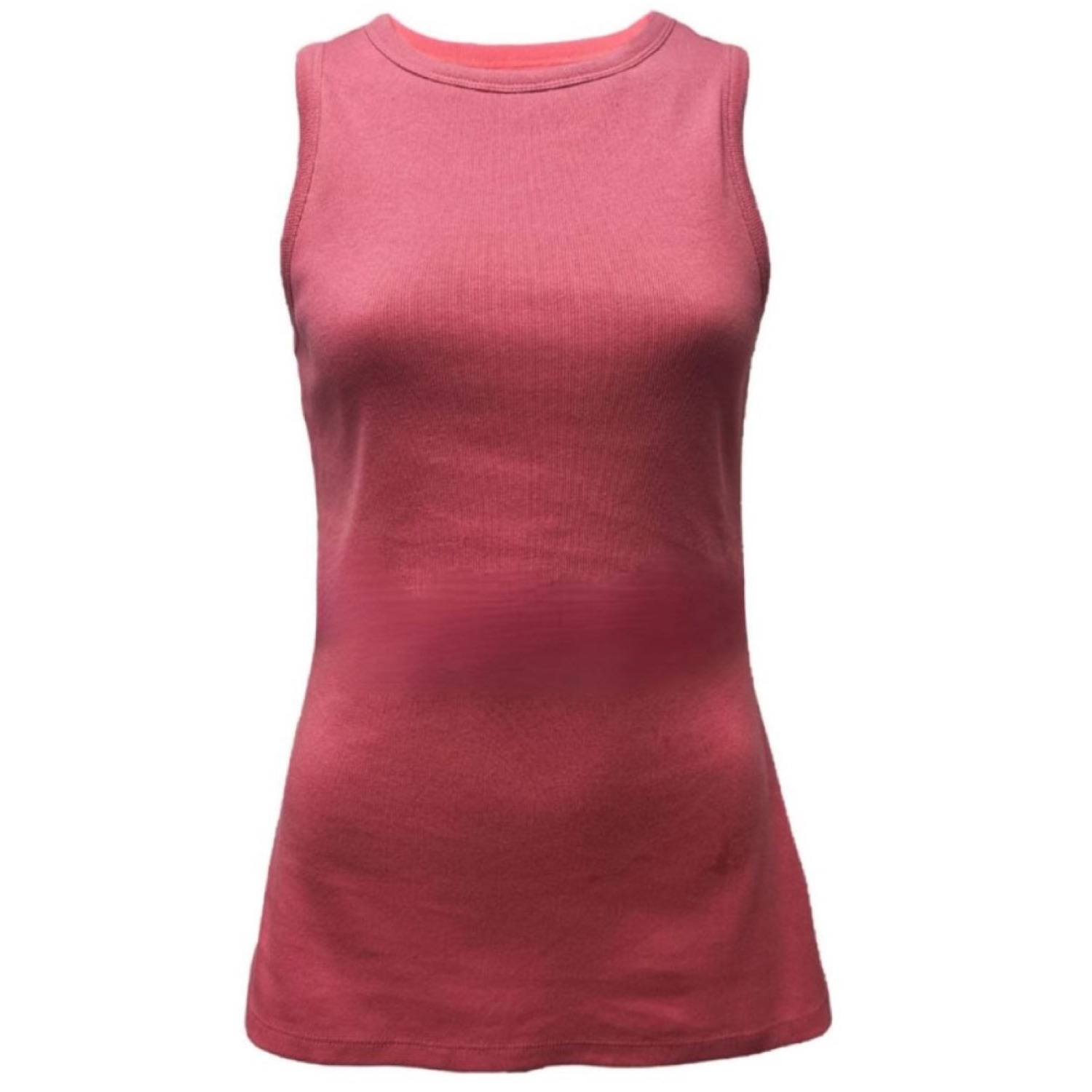 The Bshirt Pink / Purple Bshirt Women's Rib Racer Vest In Rose In Pink/purple