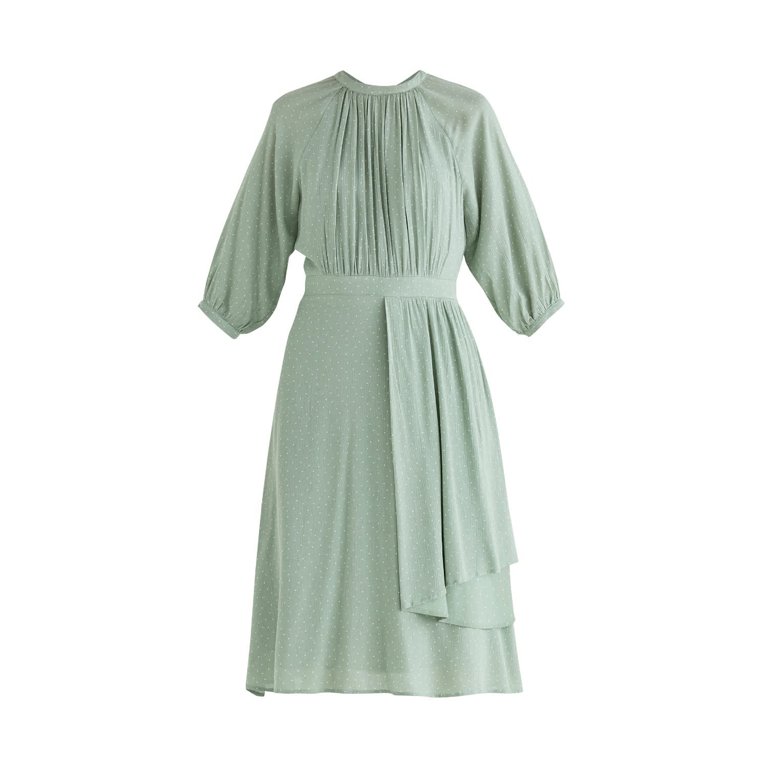 mint green midi dress