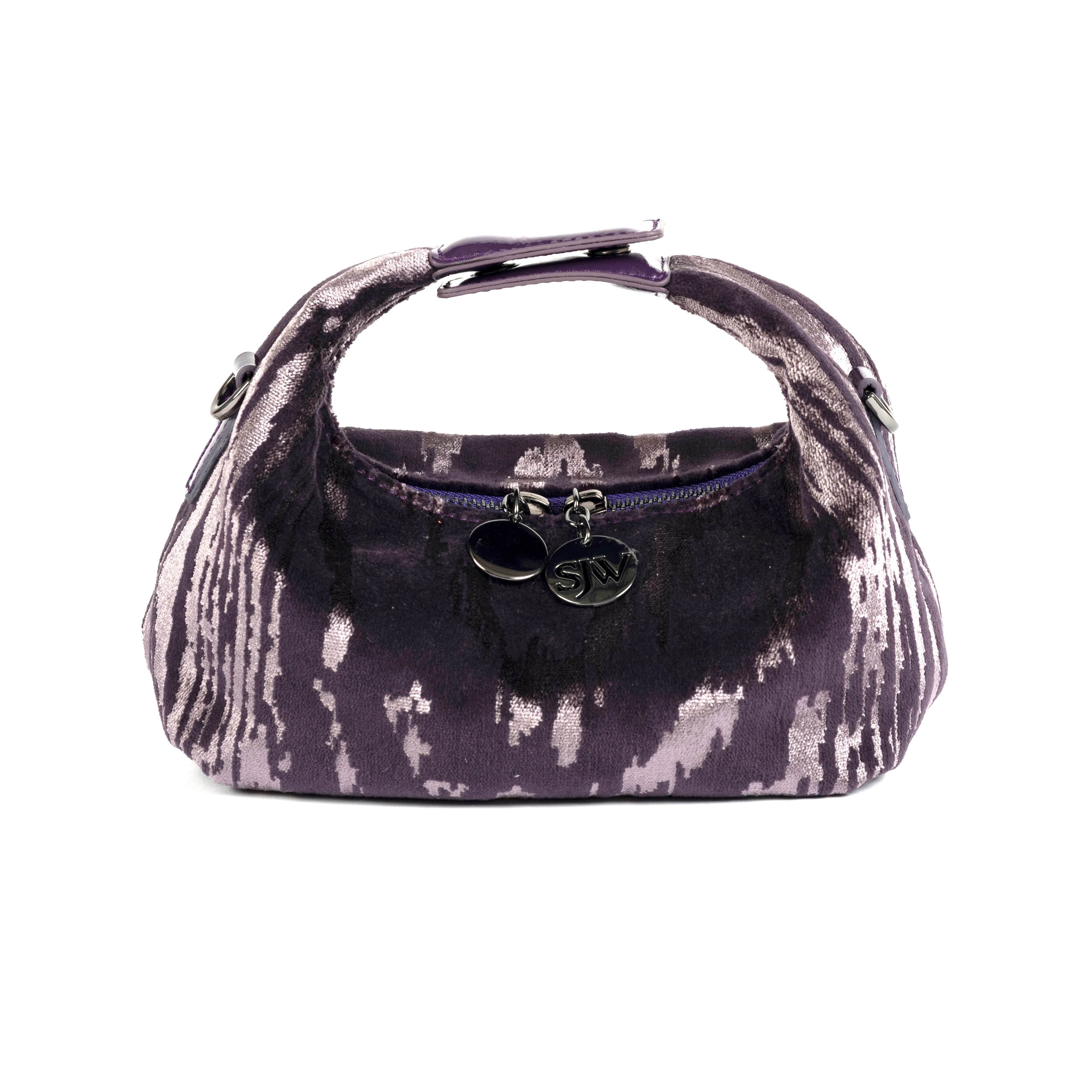 Sjw Bags London Women's Grey / Purple Imperial Grape Mini Clutch In Multi