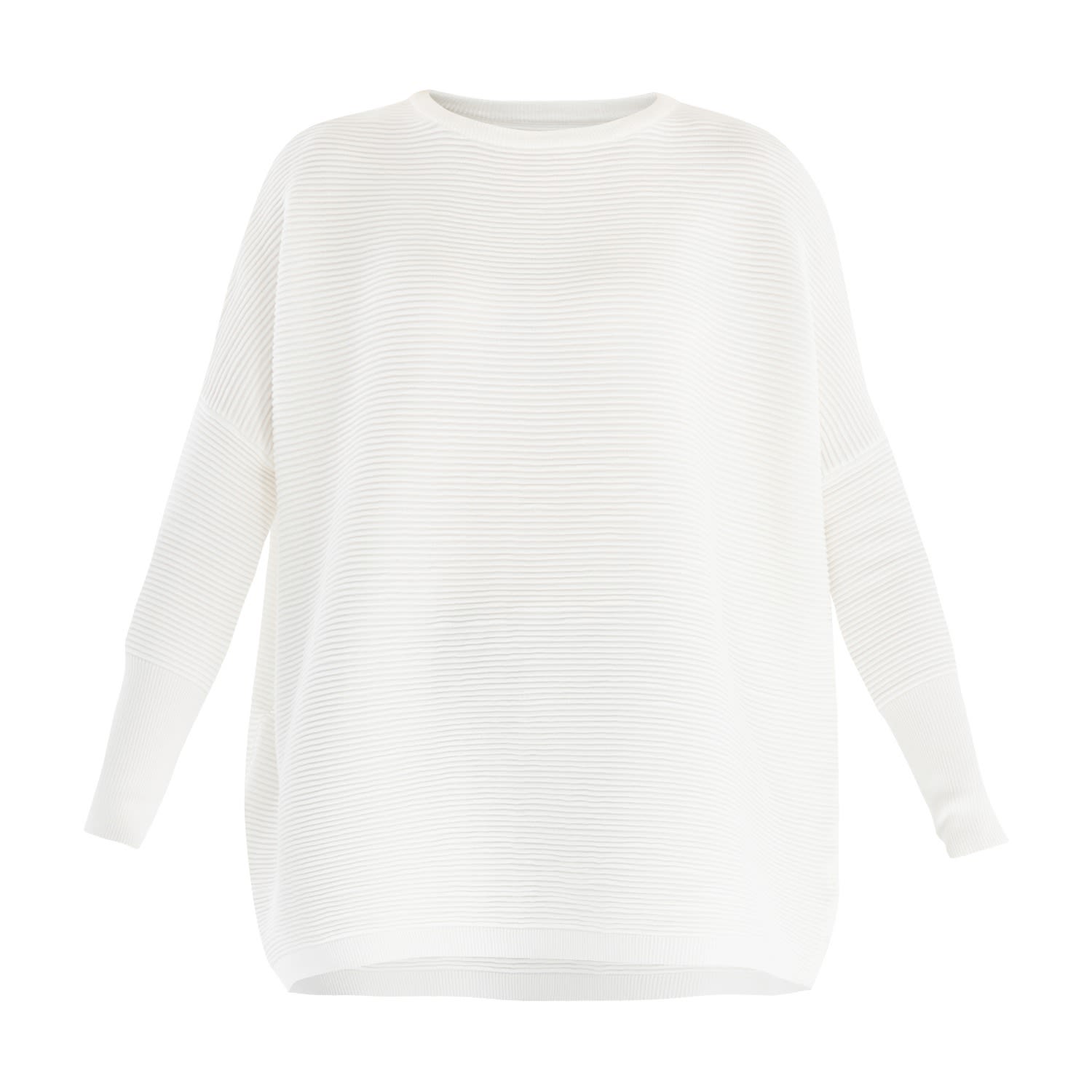 Women’s Paisie Ribbed Jumper In White L/Xl