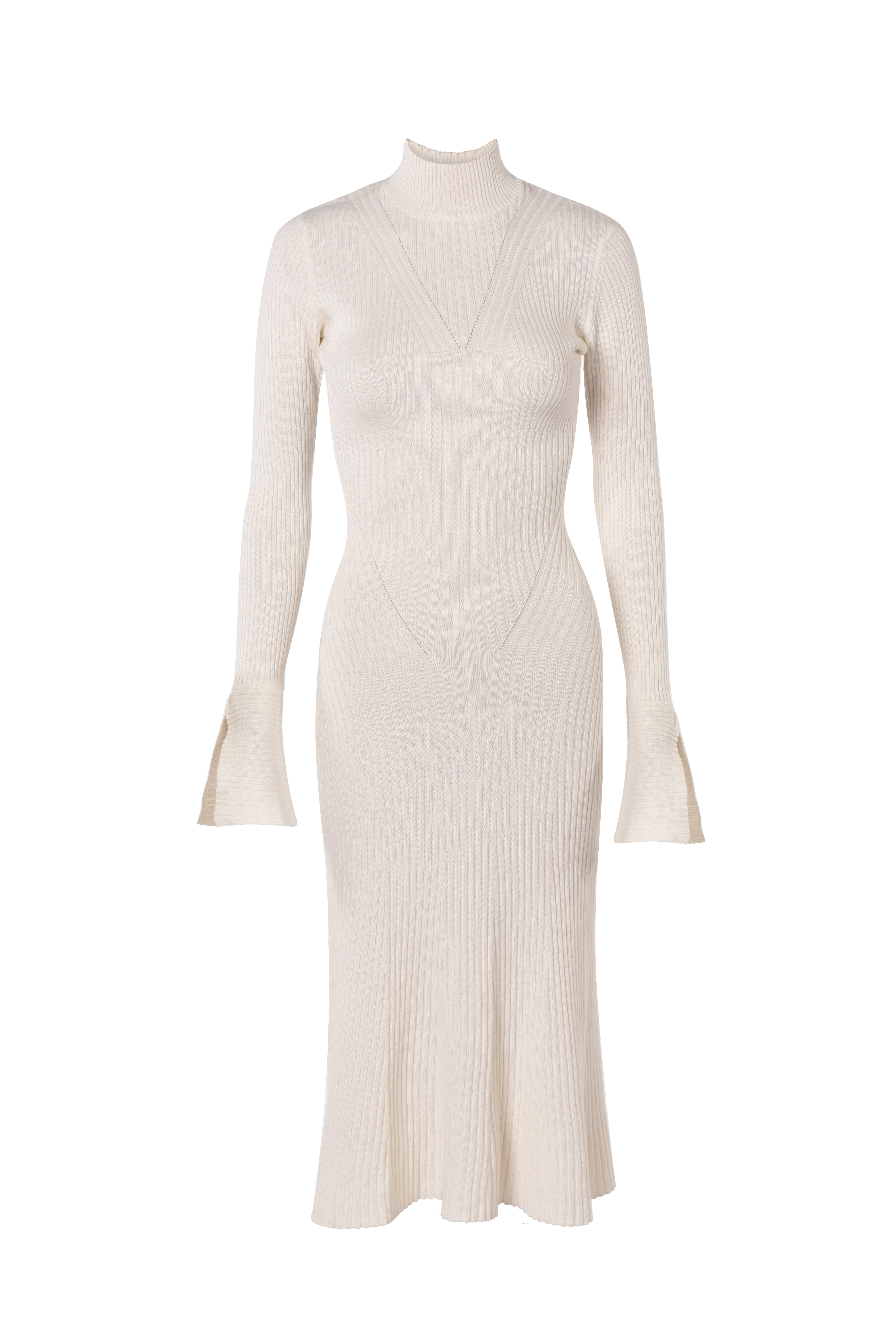 Justlove Women's Neutrals / White Cashmere Dress Flower Offwhite In White