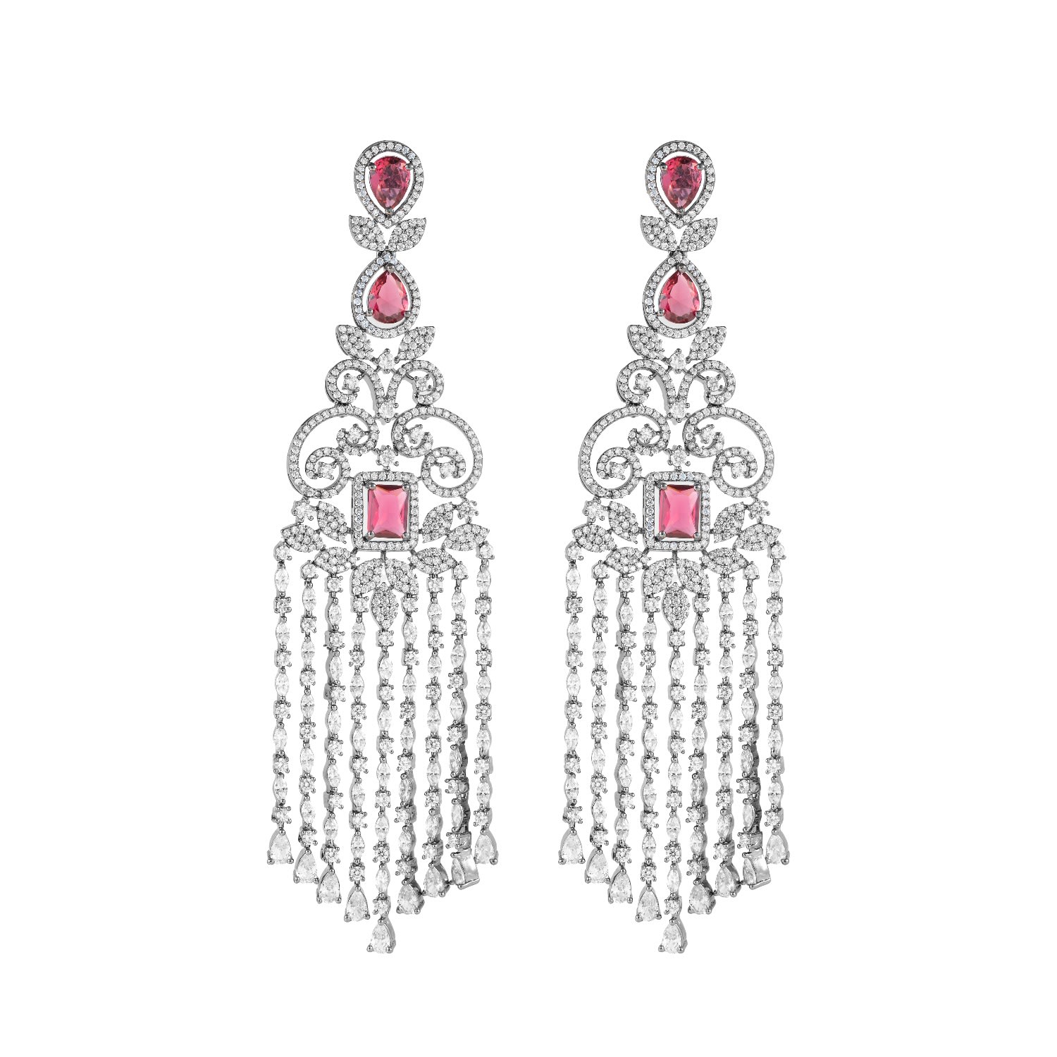 Meraki By Rashmi Bajaj Women's Red / Green / Blue Antoine Earrings