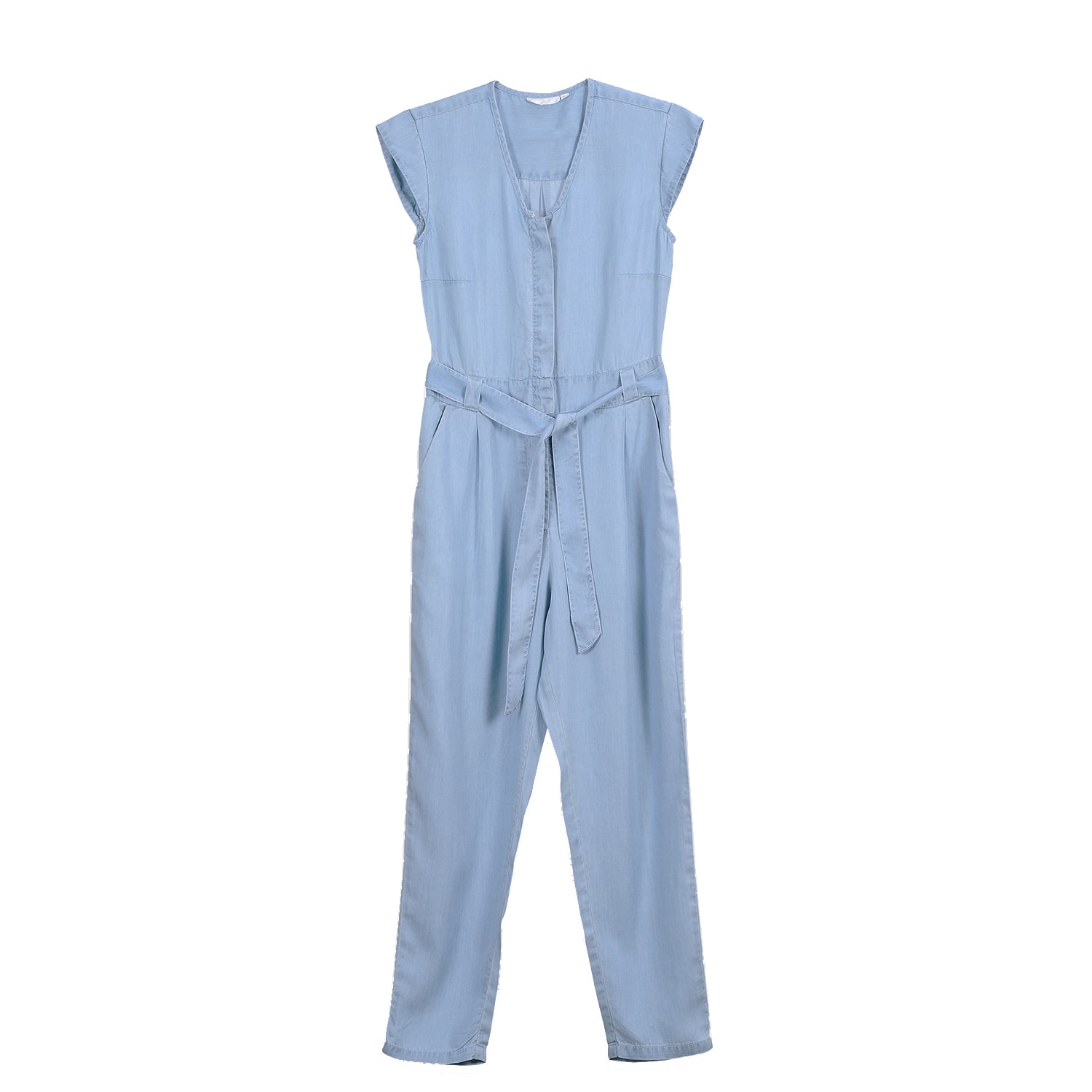 Reistor Women's Evening Chai Tencel Jumpsuit Blue In Blue