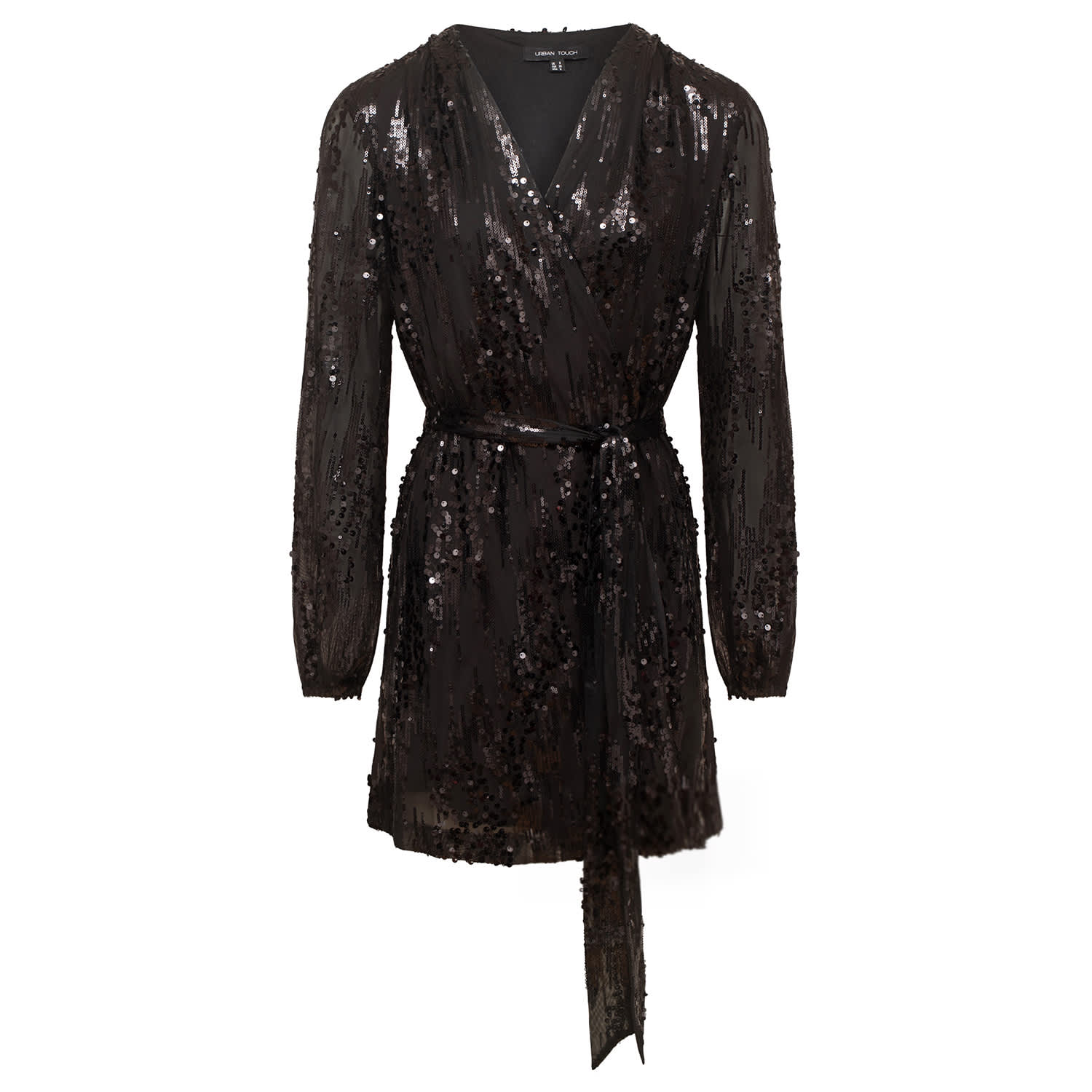 gold long sleeve hoco dress Long Sleeve Short Sequin Sylvia Hoco Dress