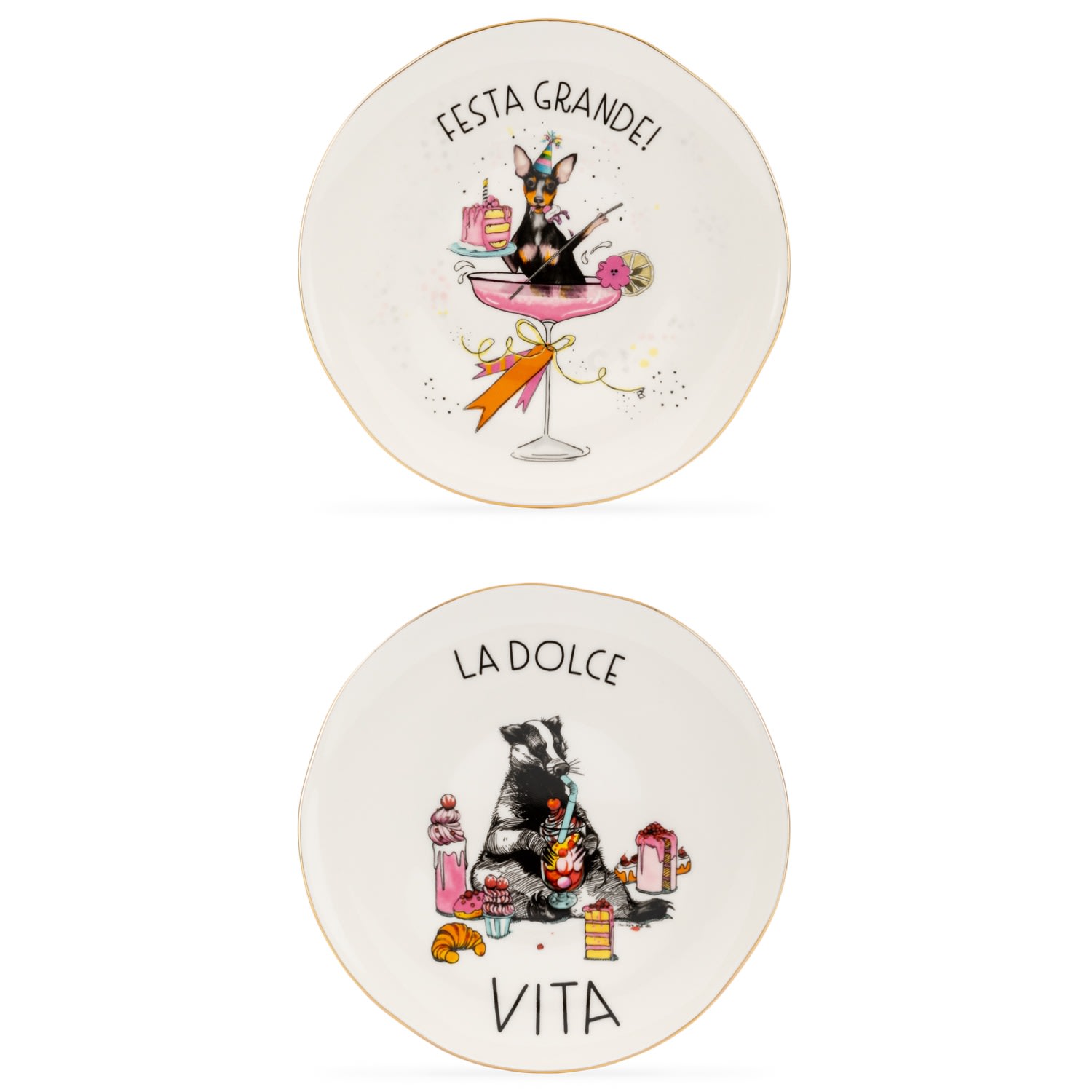 Un Poco La Dolce Vita & Festa Grande Plate Set