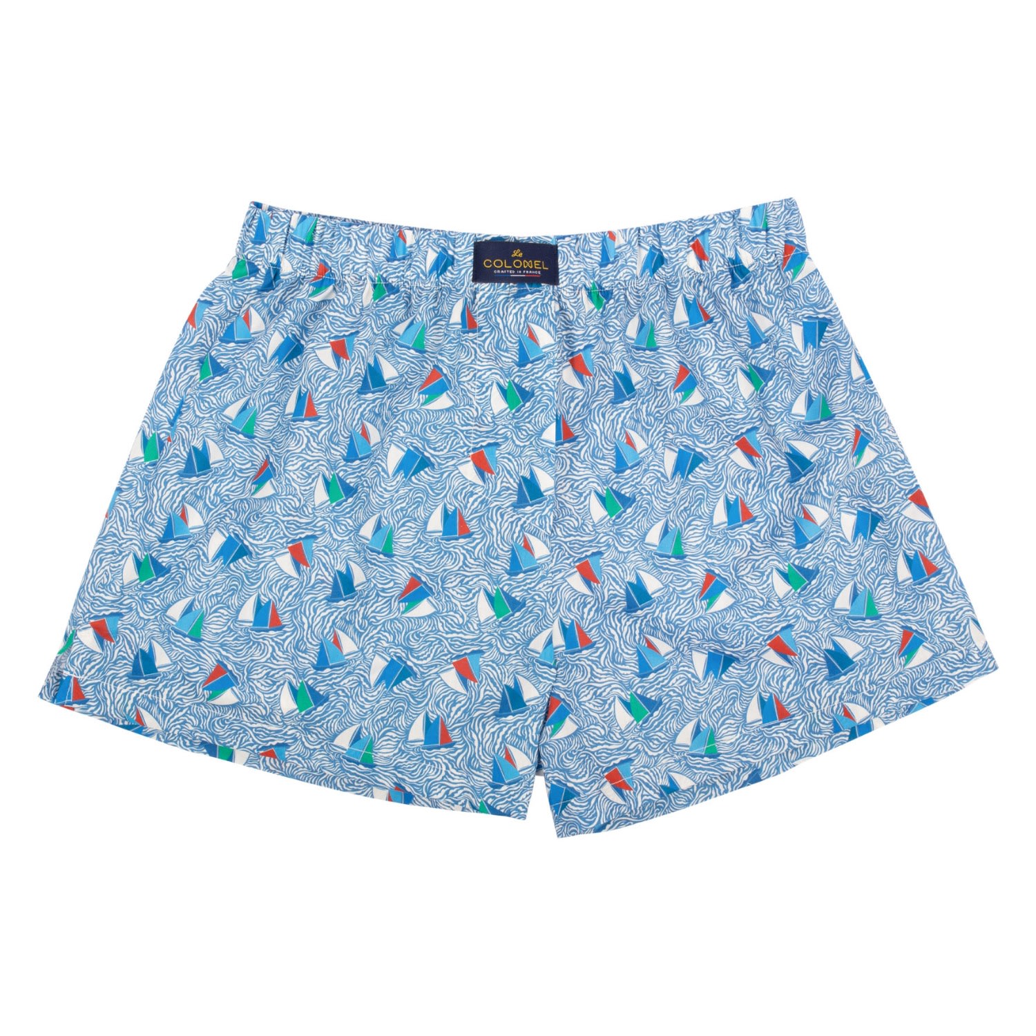 Men’s Blue Liberty Sail Away Boxer Shorts Small Le Colonel