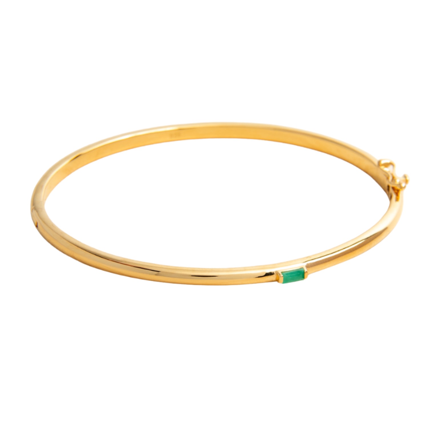 Belinda Jewelz Women's Orange / Green / White Adela Timeless Gemstone Bangle In Multi