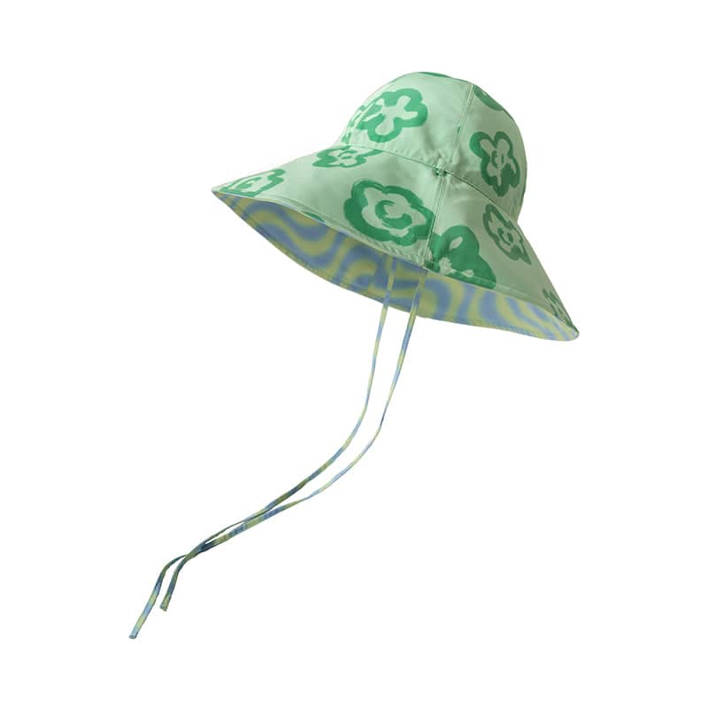 Reversible Sun Hat Green, Lost Pattern NYC