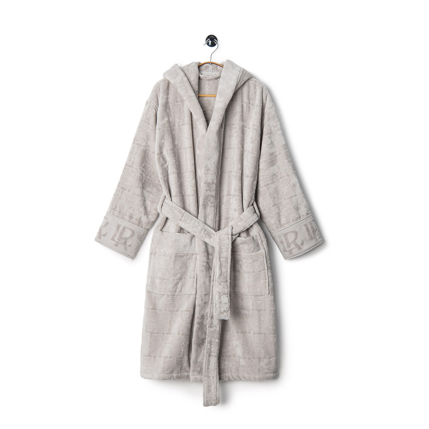 La Reina Velour Bathrobe Grey