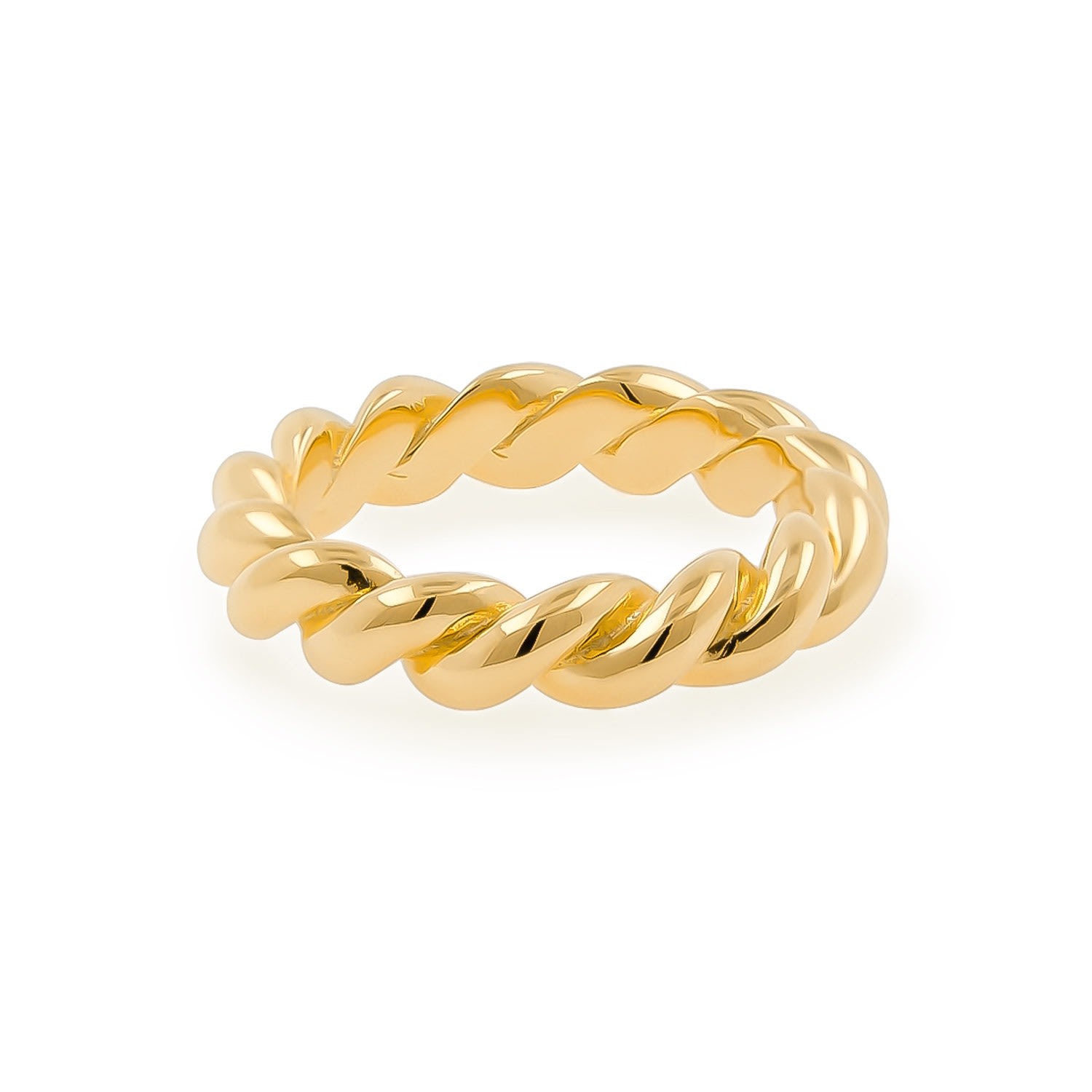 Cote Cache Women's Gold Chunky Twist Ring In Gold