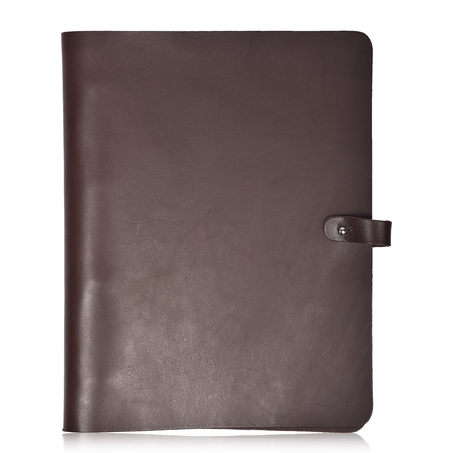 Leather Ring Binder Folder - Brown Veg Tan Owen Barry