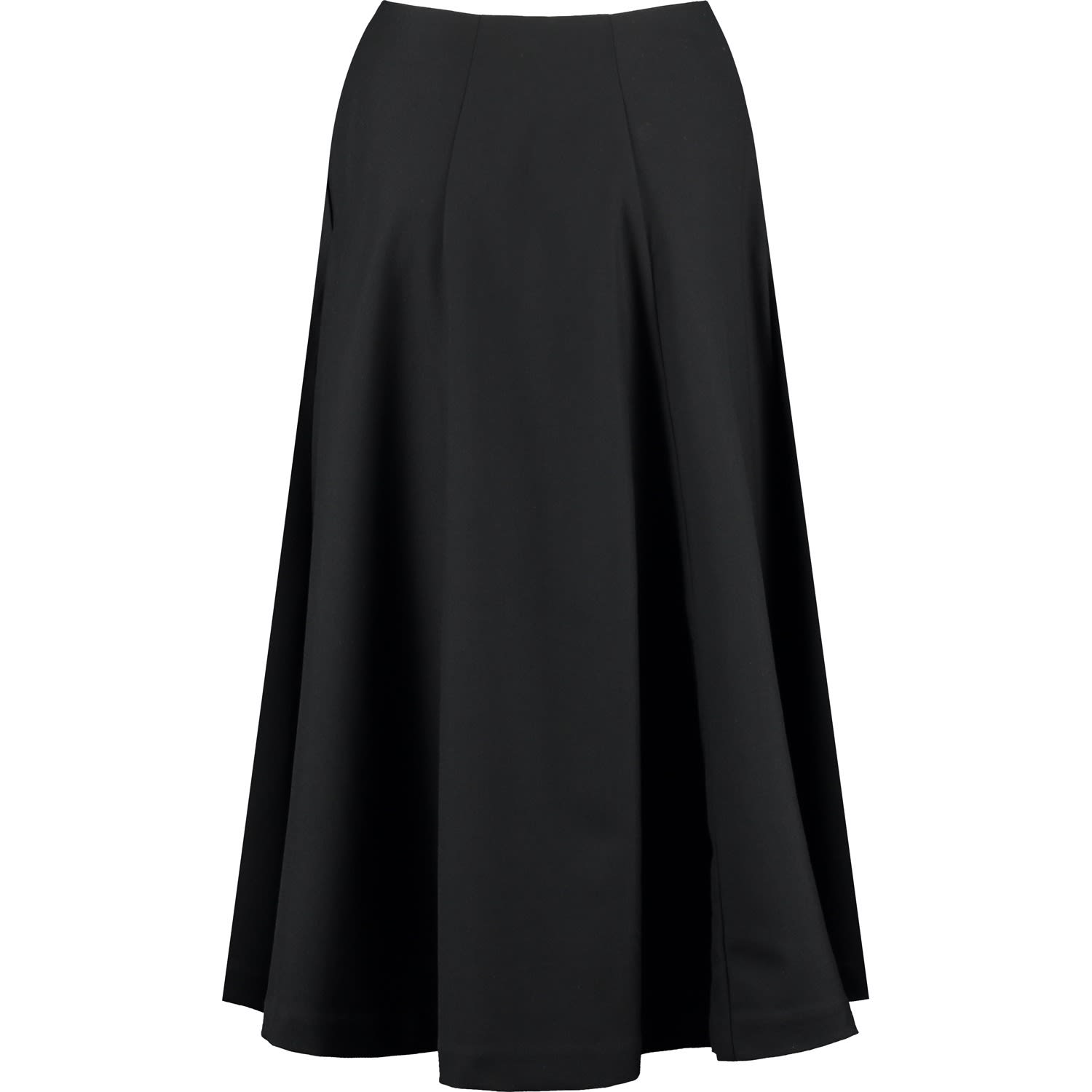 Navy Wool Vivien Midi Skirt | lupon.gov.ph