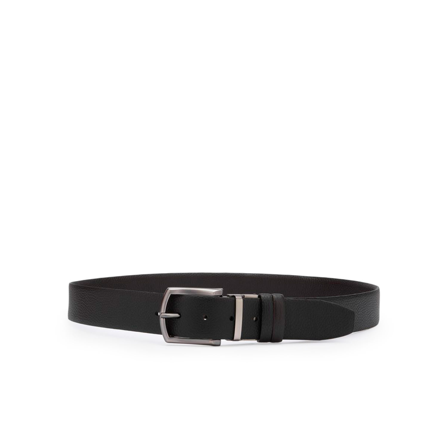 Black / Brown Galloway Black-Brown Floater Leather Men's Belt | Large | Ilvi