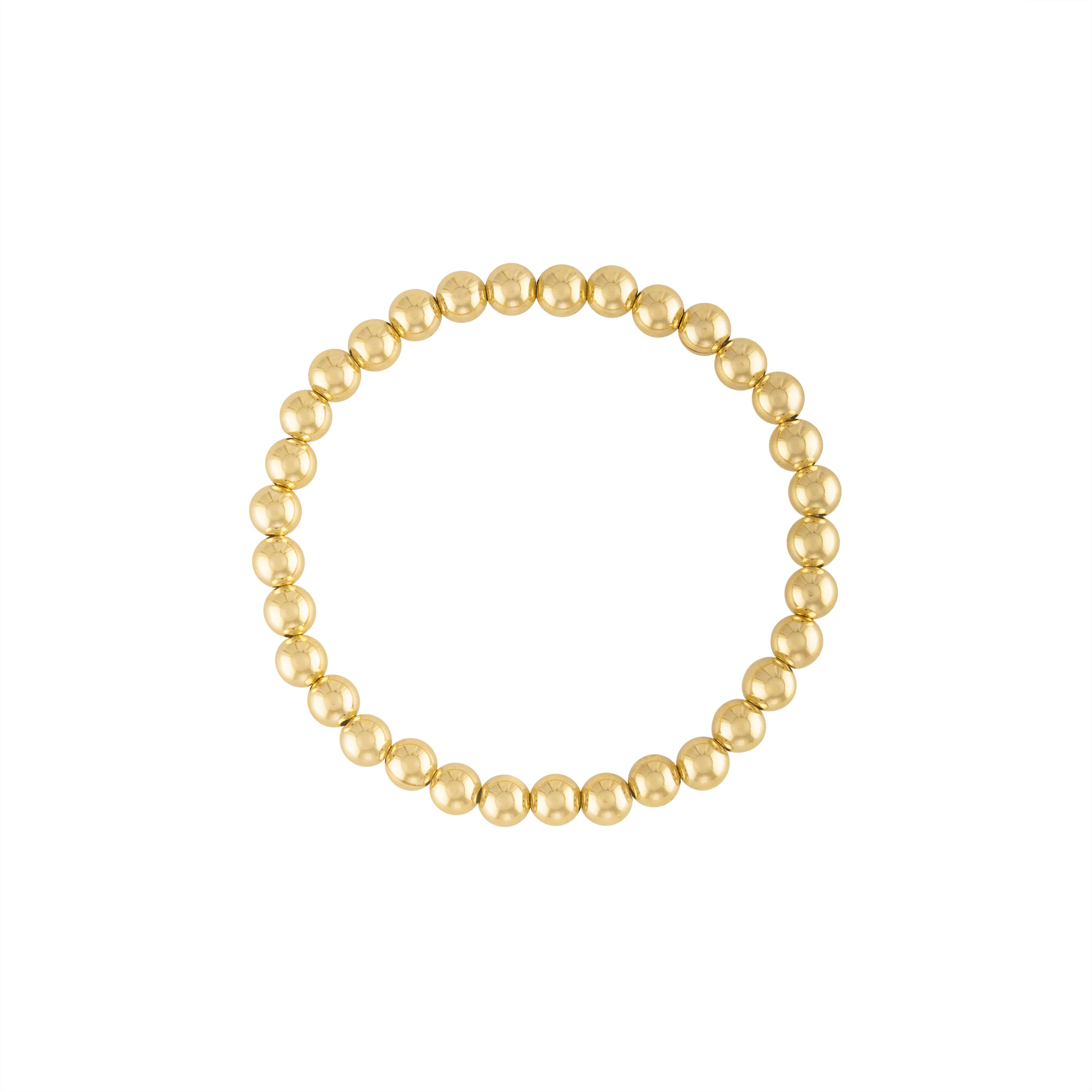 5Mm Gold Bubble Bead Bracelet | Olivia Le | Wolf & Badger