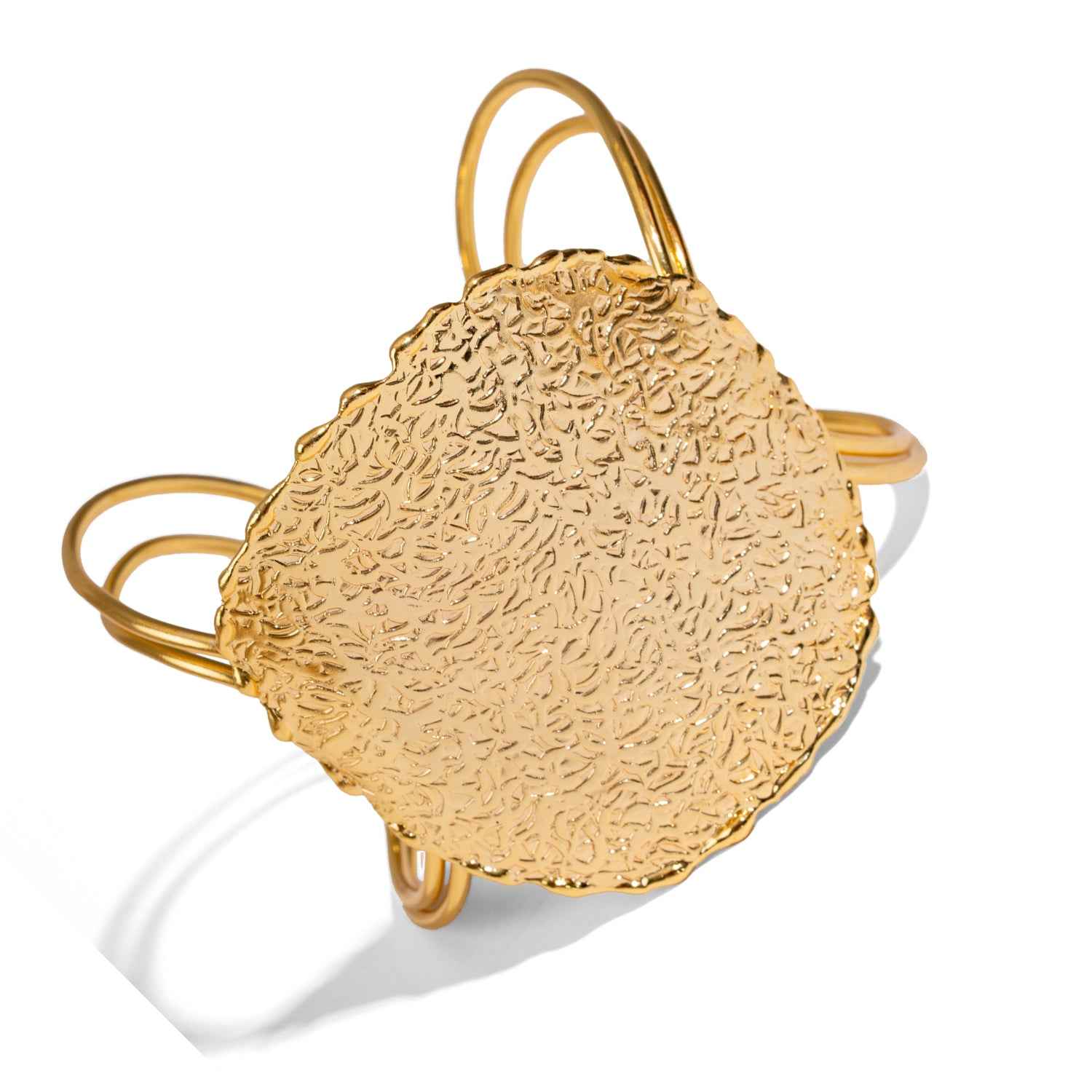Golden Shield Arm & Cuff Bracelet - Gold | Ebru Jewelry | Wolf