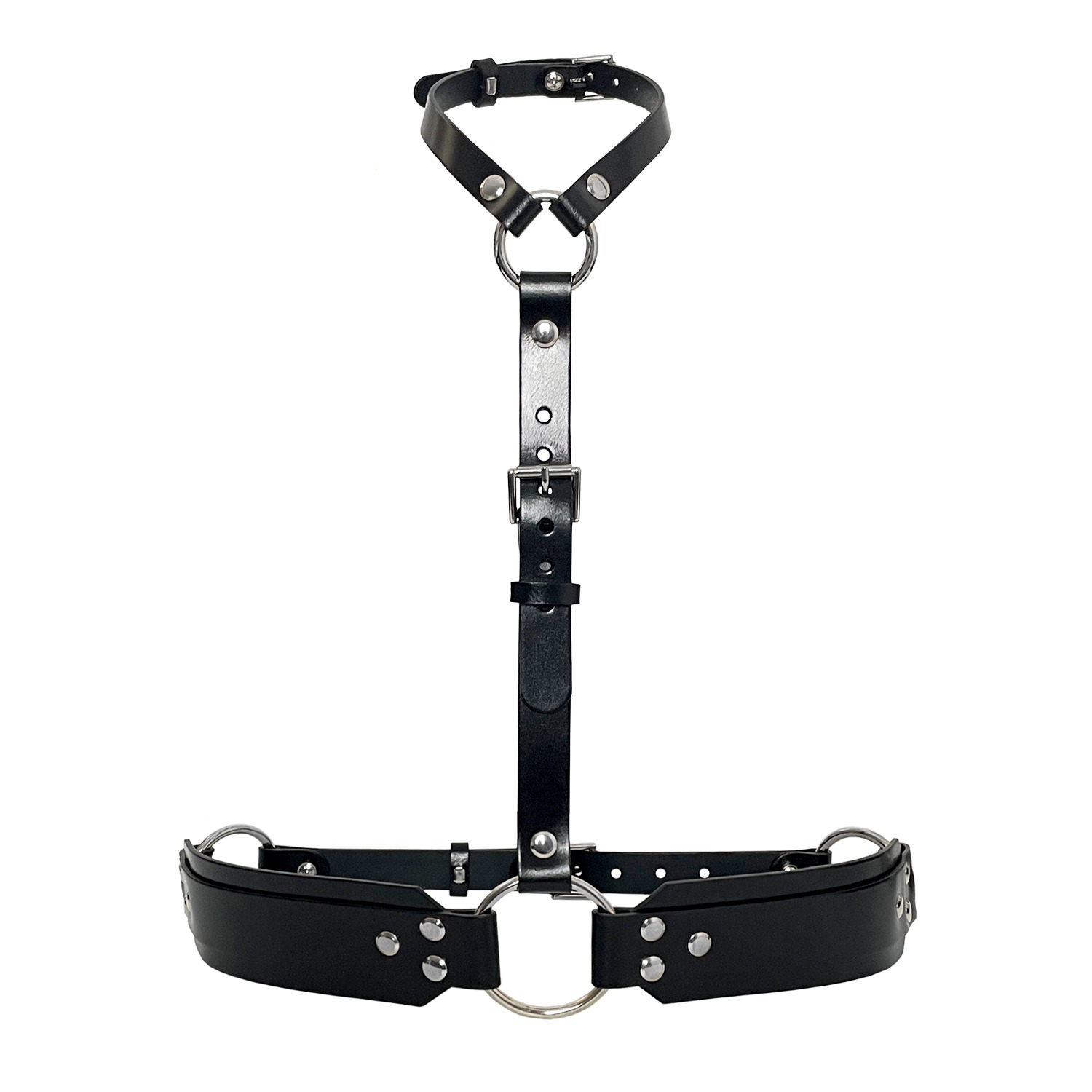 Slim Multistrap Leather Belt