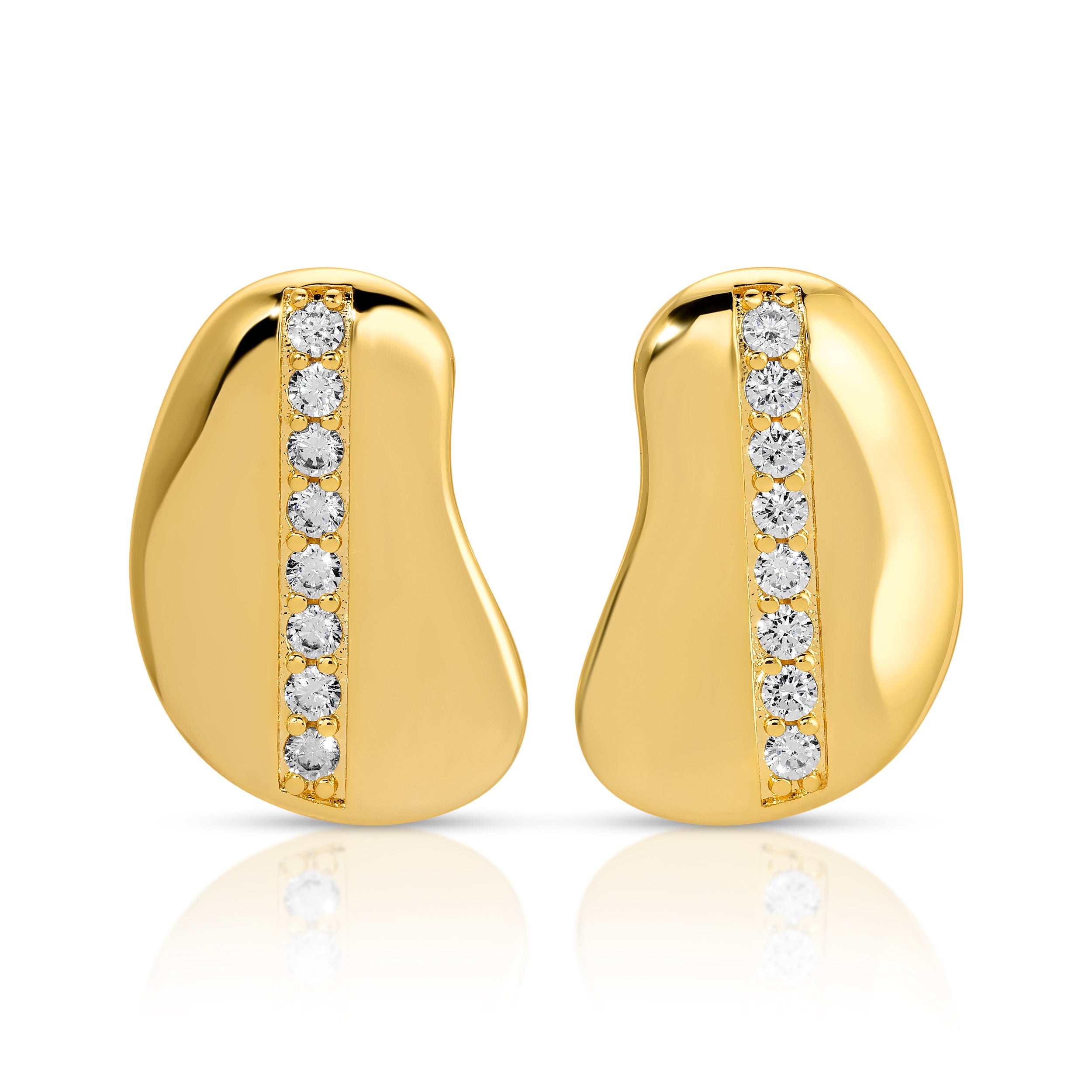 Zepplin The Label Women's Beatrice Earrings - Gold Organic Statement Earrings