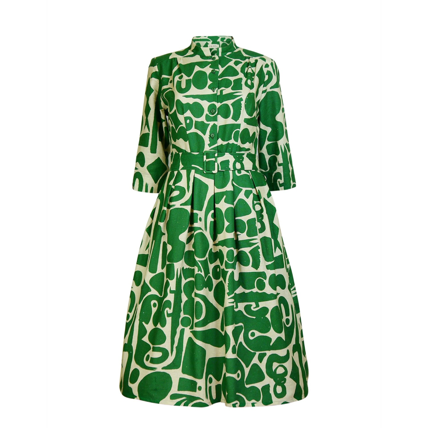 Women’s Green / White Cynthia - Green Cave Dress Extra Small Palava