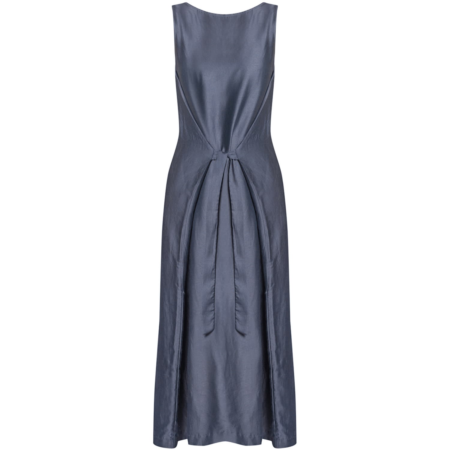 charcoal satin dress