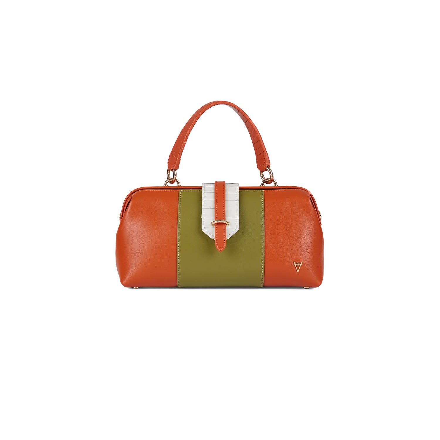 Women’s Nubes Doctor Bag Burnt Orange Olive Bone Hiva Atelier