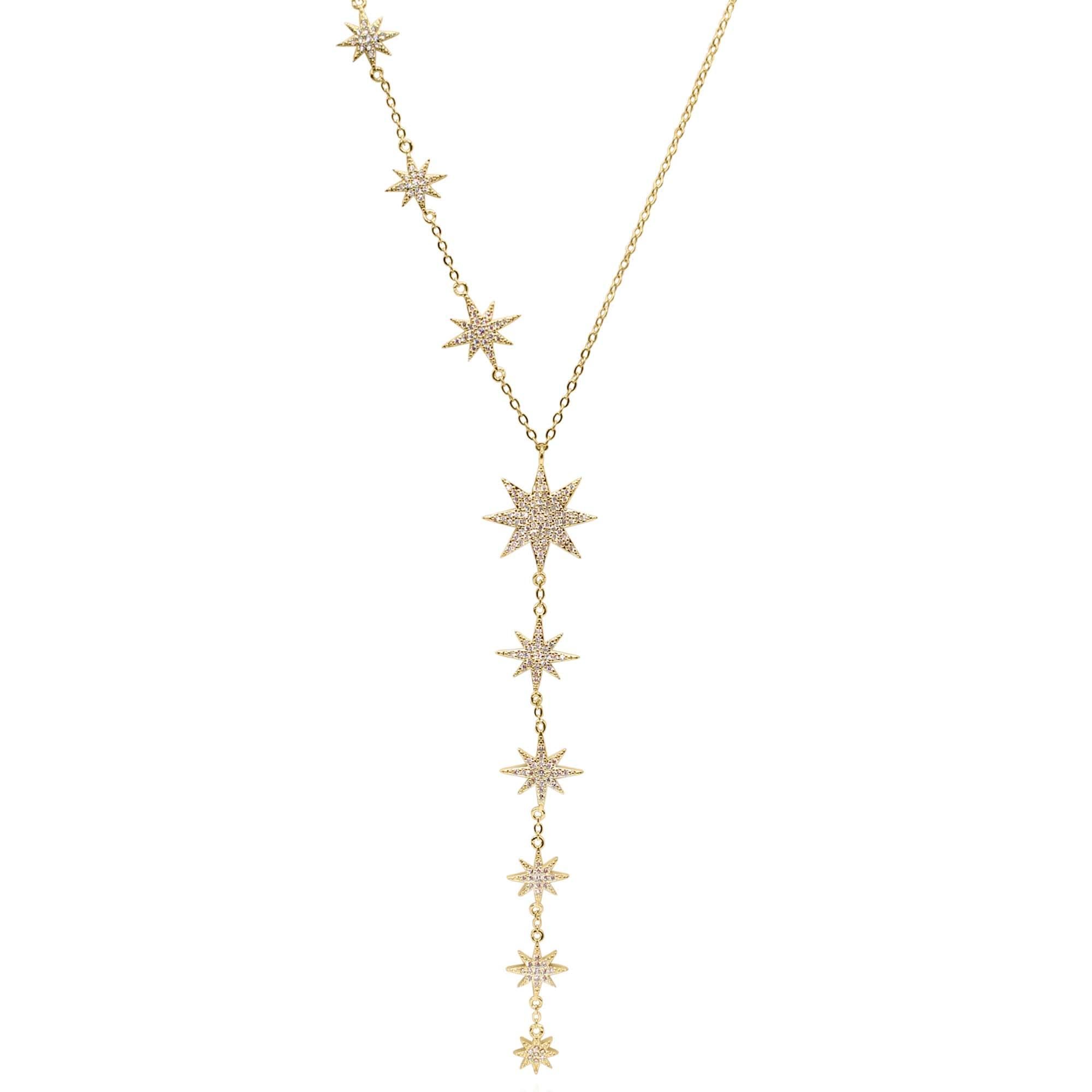 Luna Charles Women's Juliet Star Burst Y Drop Necklace In Gold