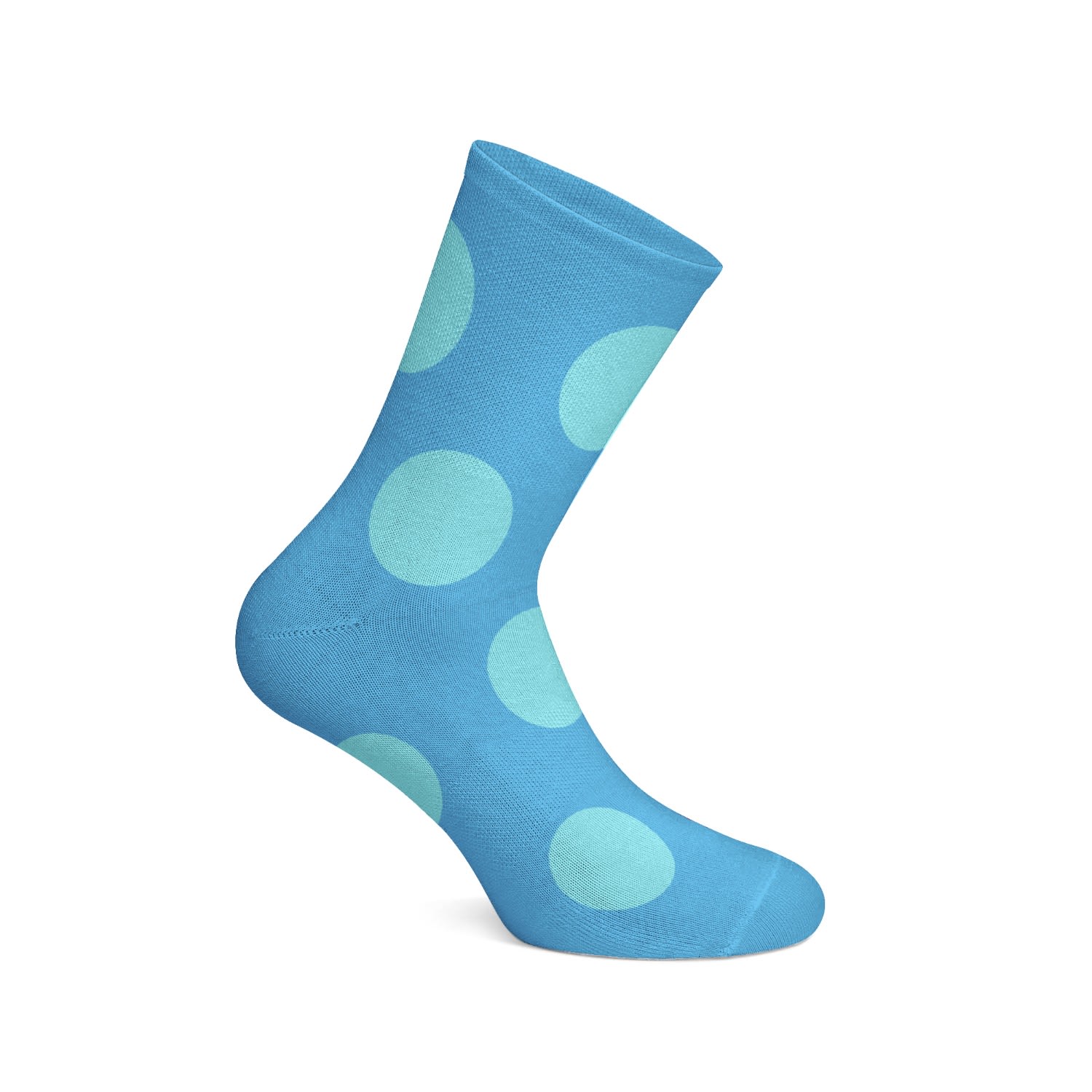 Light Blue Mens Polka Dot Egyptian Cotton Socks Persona