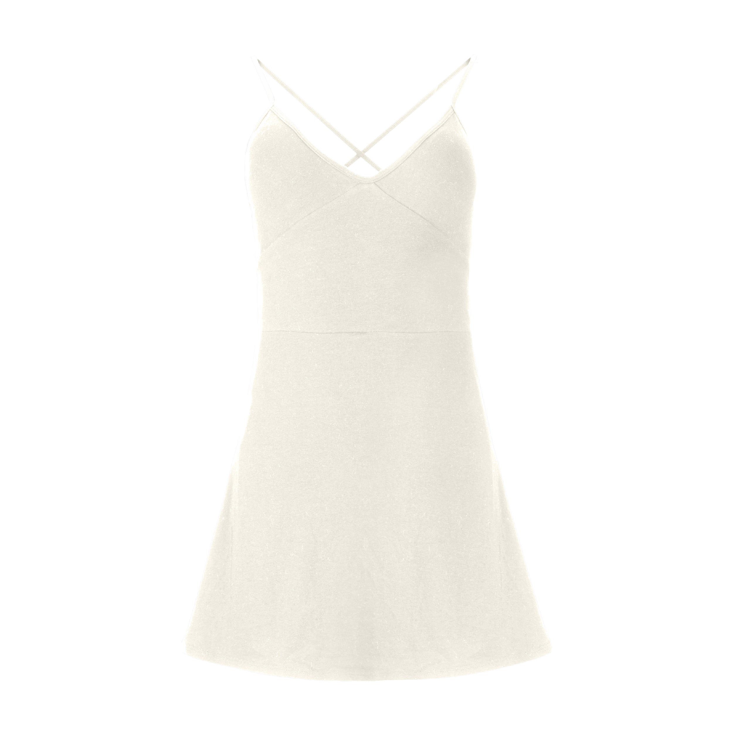 Shop Lezat Women's Nova Organic Cotton Sport Dress - Ivory In White