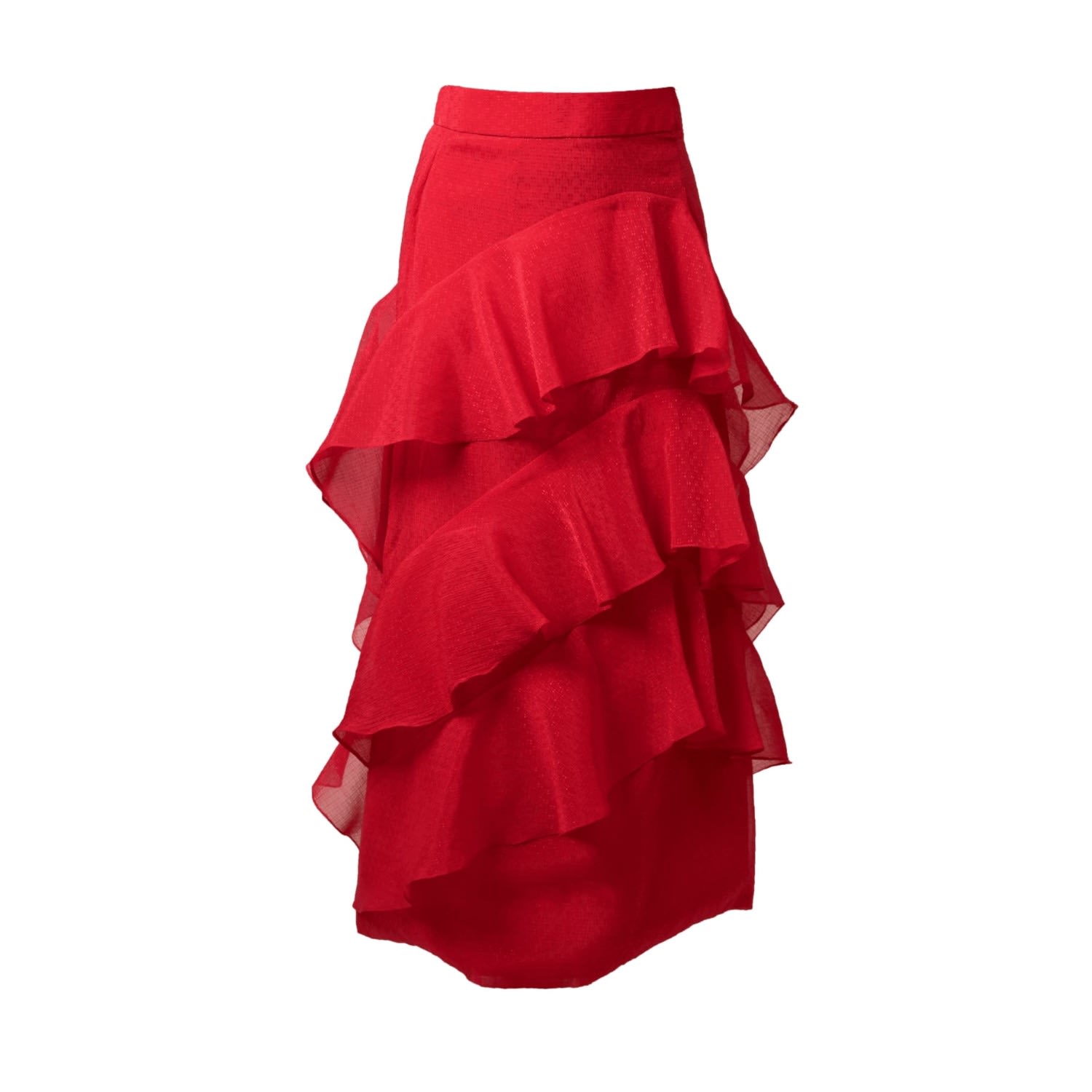 Muda Clothing Fz Llc Women's Valentina Skirt With Frills & Ruffles - Red In Red
